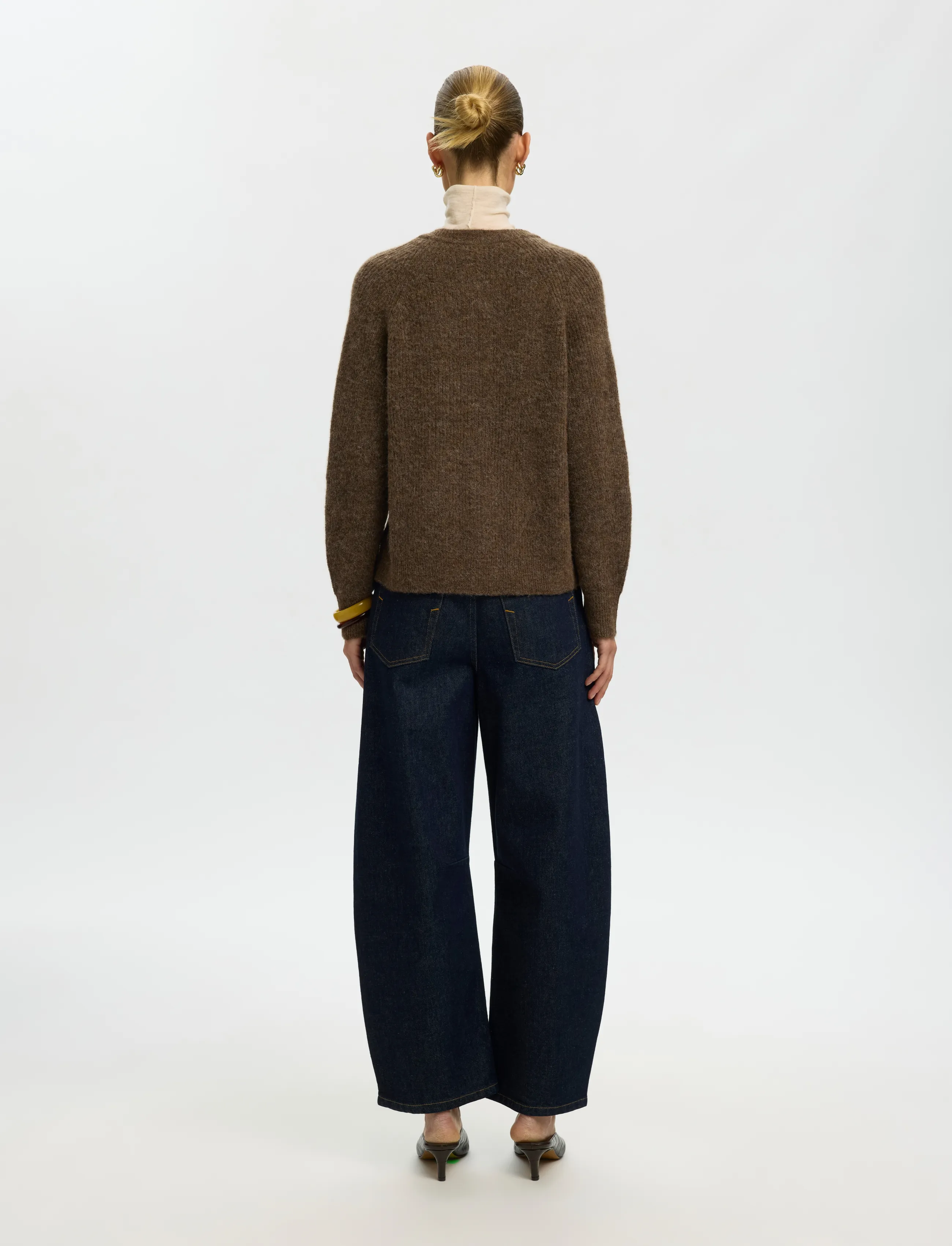 Selected - SLWLULU LS KNIT SHORT CARDIGAN NOOS - koftor - dachshund - 3