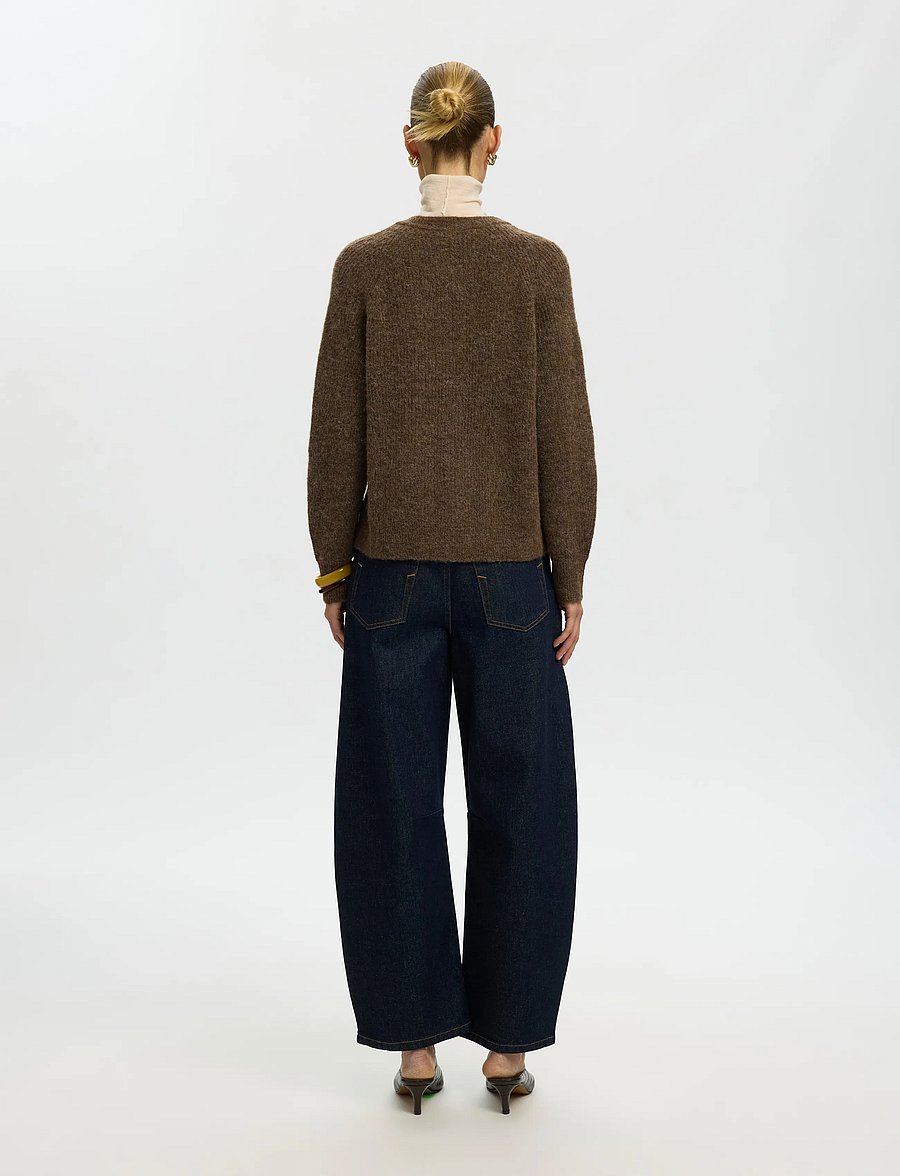Selected - SLWLULU LS KNIT SHORT CARDIGAN NOOS - strickjacken - dachshund - 3