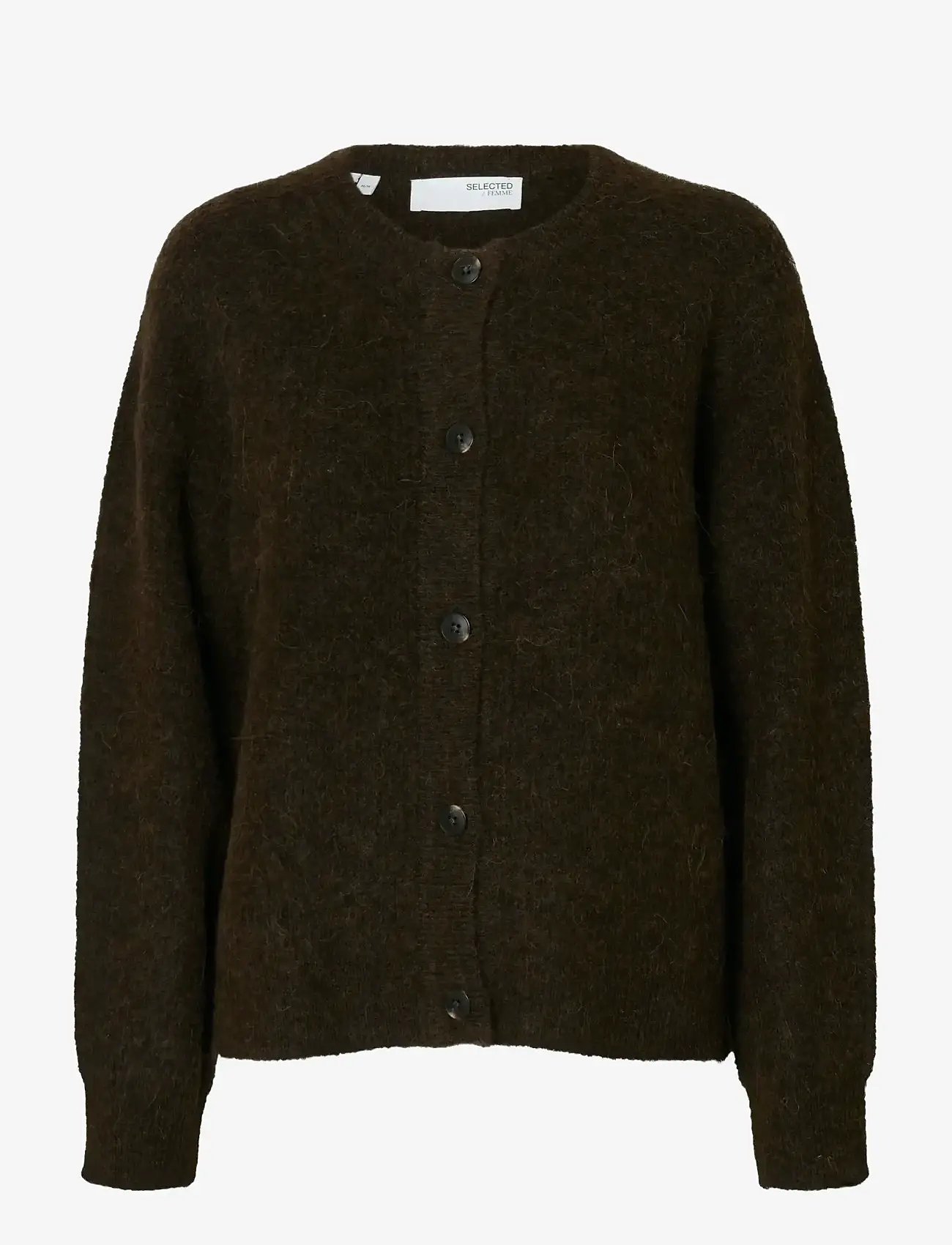 Selected - SLWLULU LS KNIT SHORT CARDIGAN NOOS - cardigans - delicioso - 1