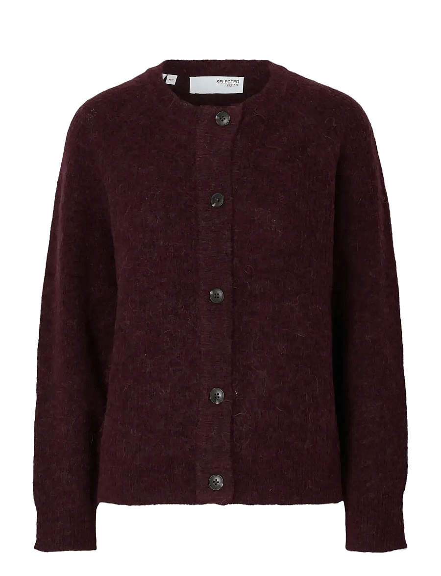 Selected - SLWLULU LS KNIT SHORT CARDIGAN NOOS - strickjacken - fig - 1