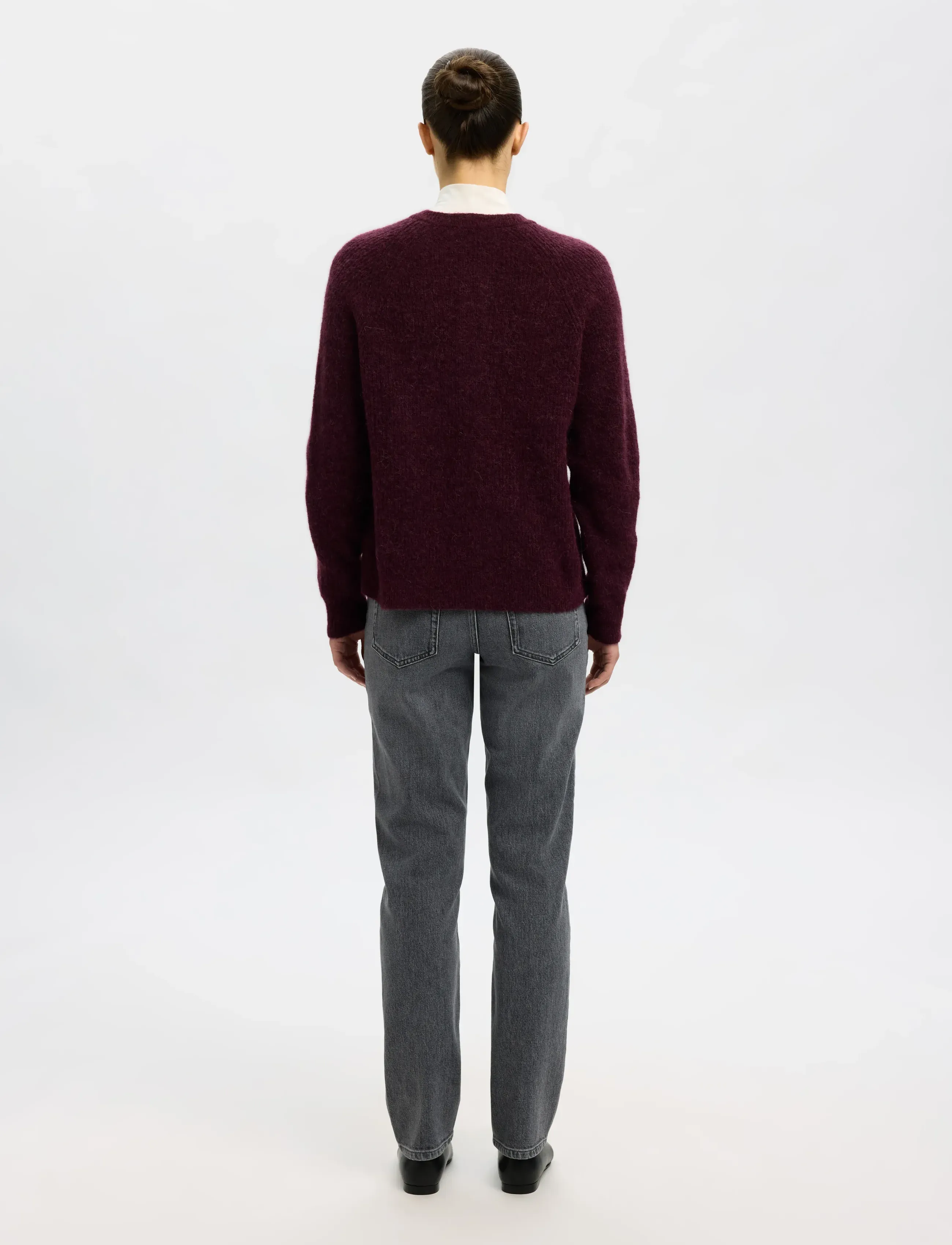 Selected - SLFLULU LS KNIT SHORT CARDIGAN B NOOS - strickjacken - fig - 2