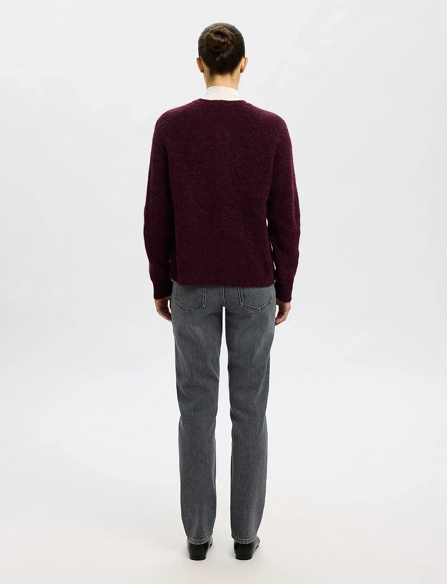 Selected - SLWLULU LS KNIT SHORT CARDIGAN NOOS - strickjacken - fig - 2