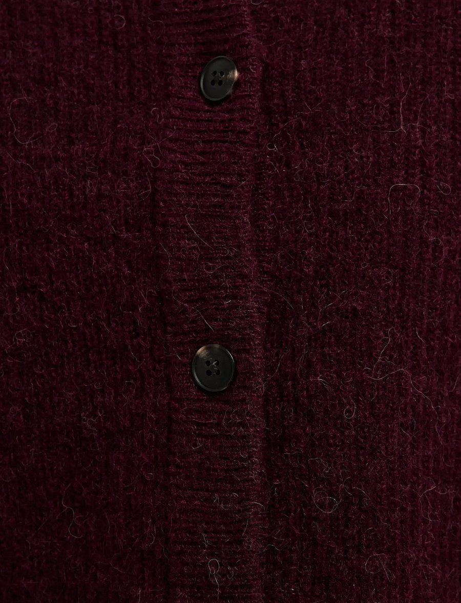 Selected - SLWLULU LS KNIT SHORT CARDIGAN NOOS - strickjacken - fig - 5