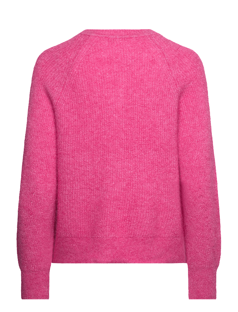 Selected - SLFLULU LS KNIT SHORT CARDIGAN NOOS - koftor - fuchsia purple - 2