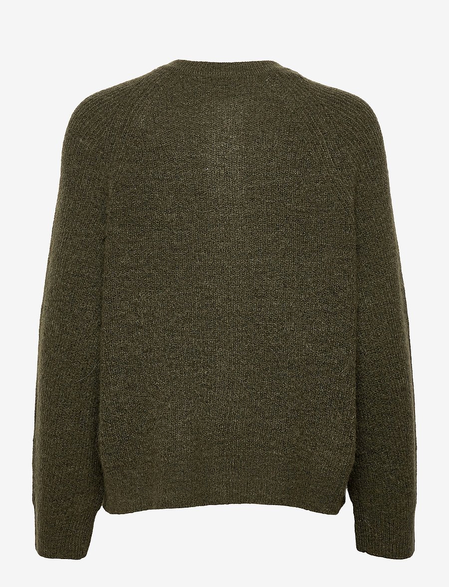Selected - SLWLULU LS KNIT SHORT CARDIGAN NOOS - strickjacken - kalamata - 2