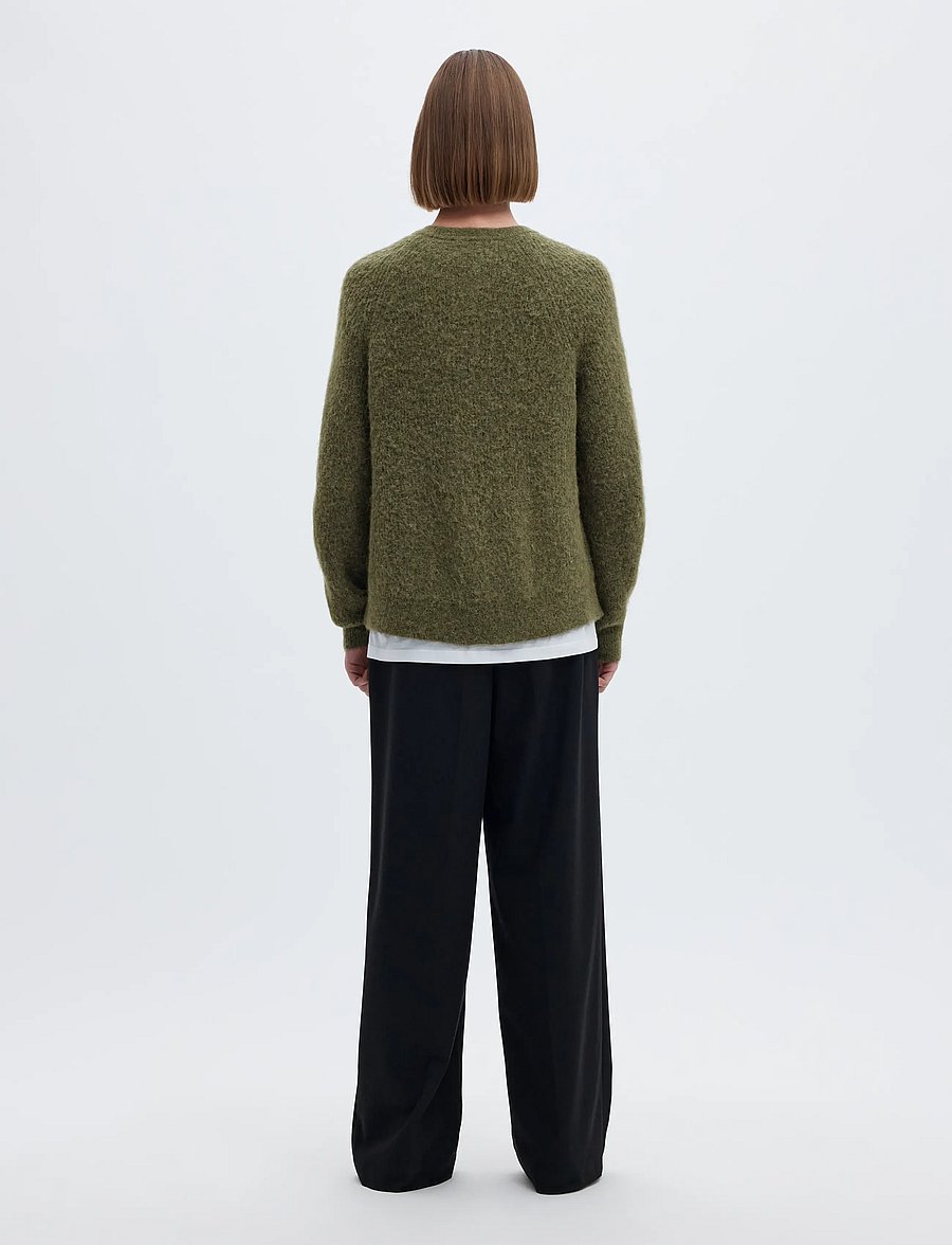 Selected - SLWLULU LS KNIT SHORT CARDIGAN NOOS - cardigans - kalamata - 3