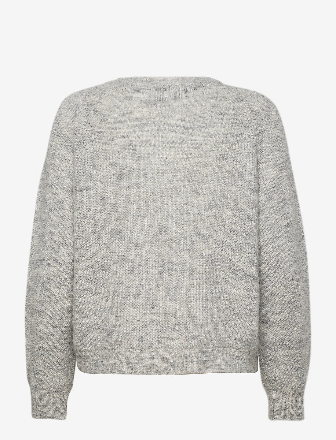 Selected - SLFLULU LS KNIT SHORT CARDIGAN NOOS - kardiganid - light grey melange - 2