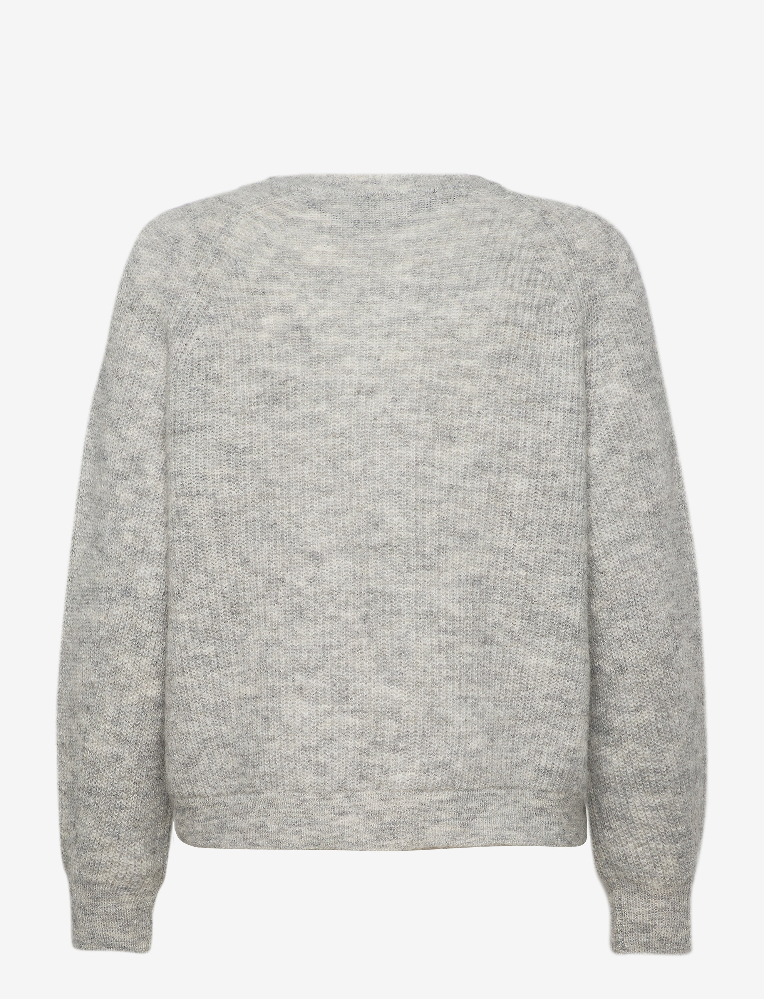 Selected - SLFLULU LS KNIT SHORT CARDIGAN B NOOS - gebreide vesten - light grey melange - 2