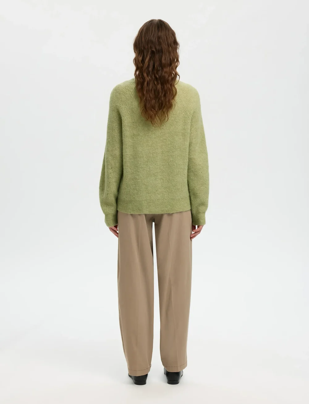 Selected - SLFLULU LS KNIT SHORT CARDIGAN NOOS - koftor - lint - 2