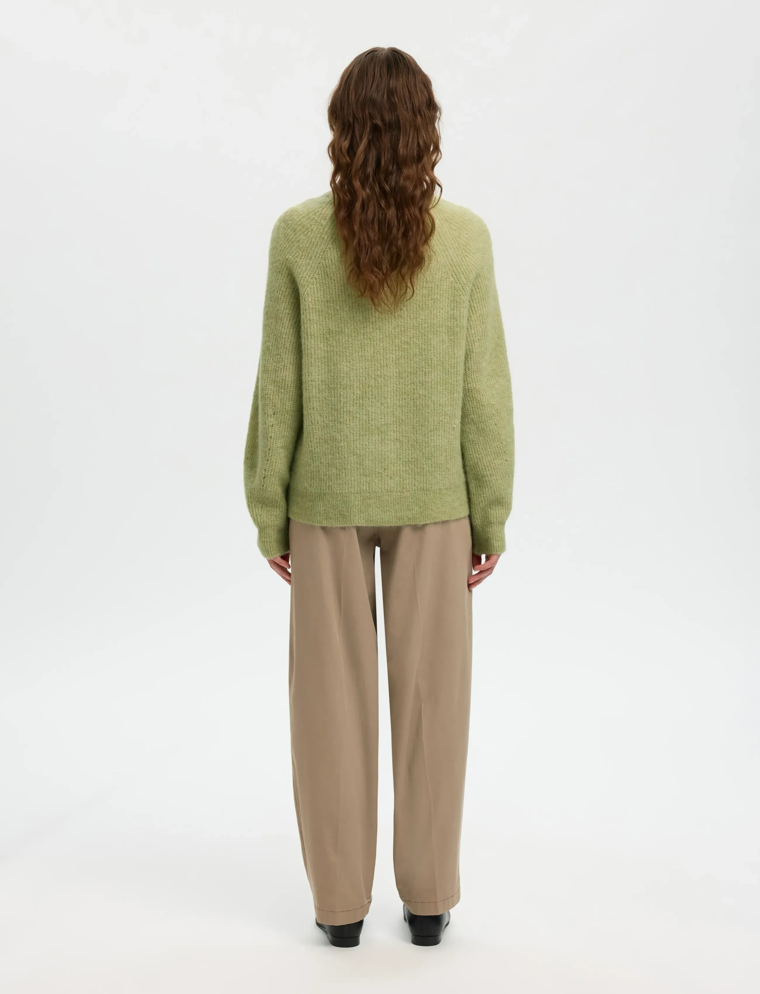 Selected - SLFLULU LS KNIT SHORT CARDIGAN B NOOS - gilets - lint - 2