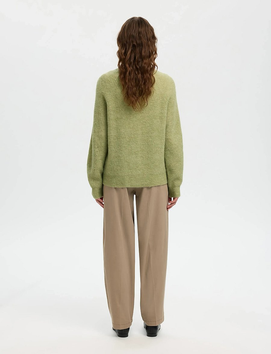 Selected - SLWLULU LS KNIT SHORT CARDIGAN NOOS - strickjacken - lint - 2