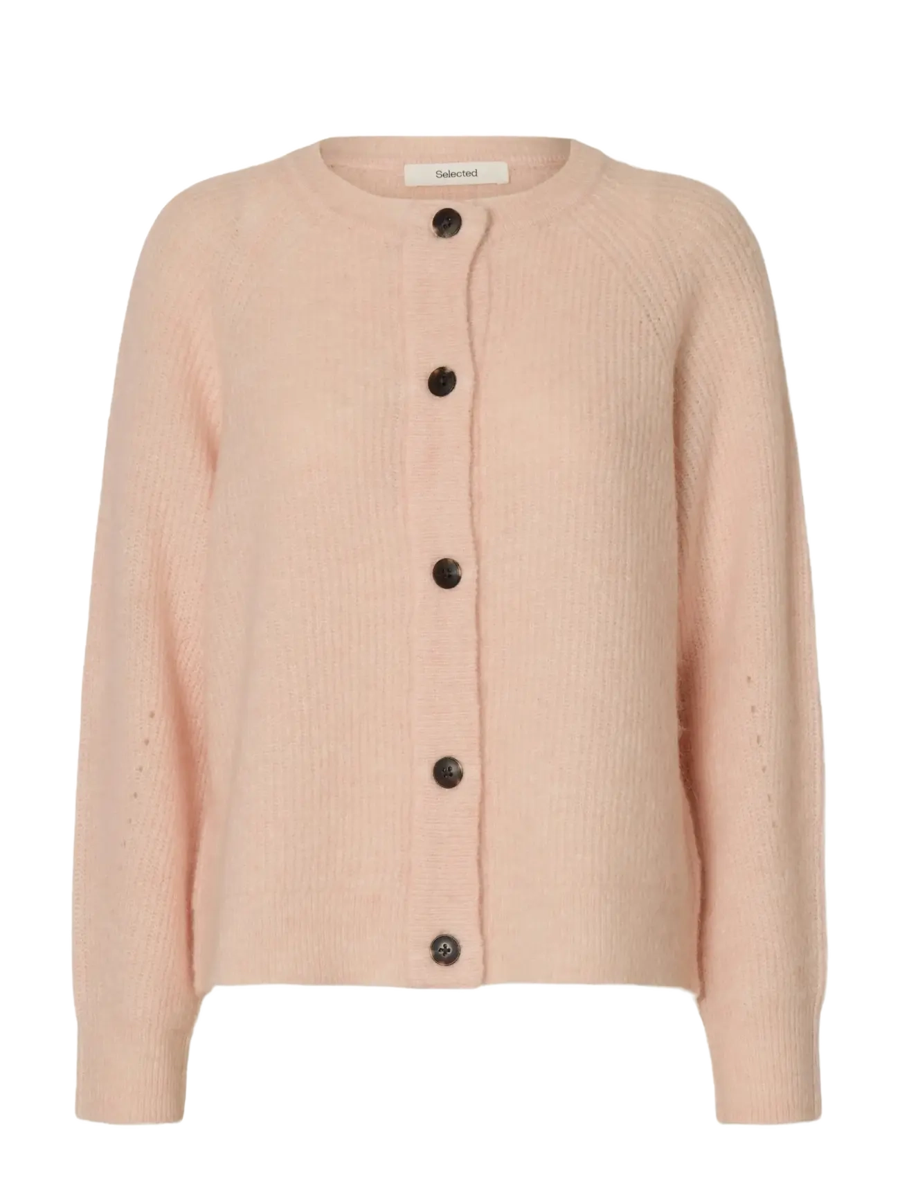 Selected SLWLULU LS KNIT SHORT CARDIGAN NOOS - Cardigans - PALE DOGWOOD / pink/rose