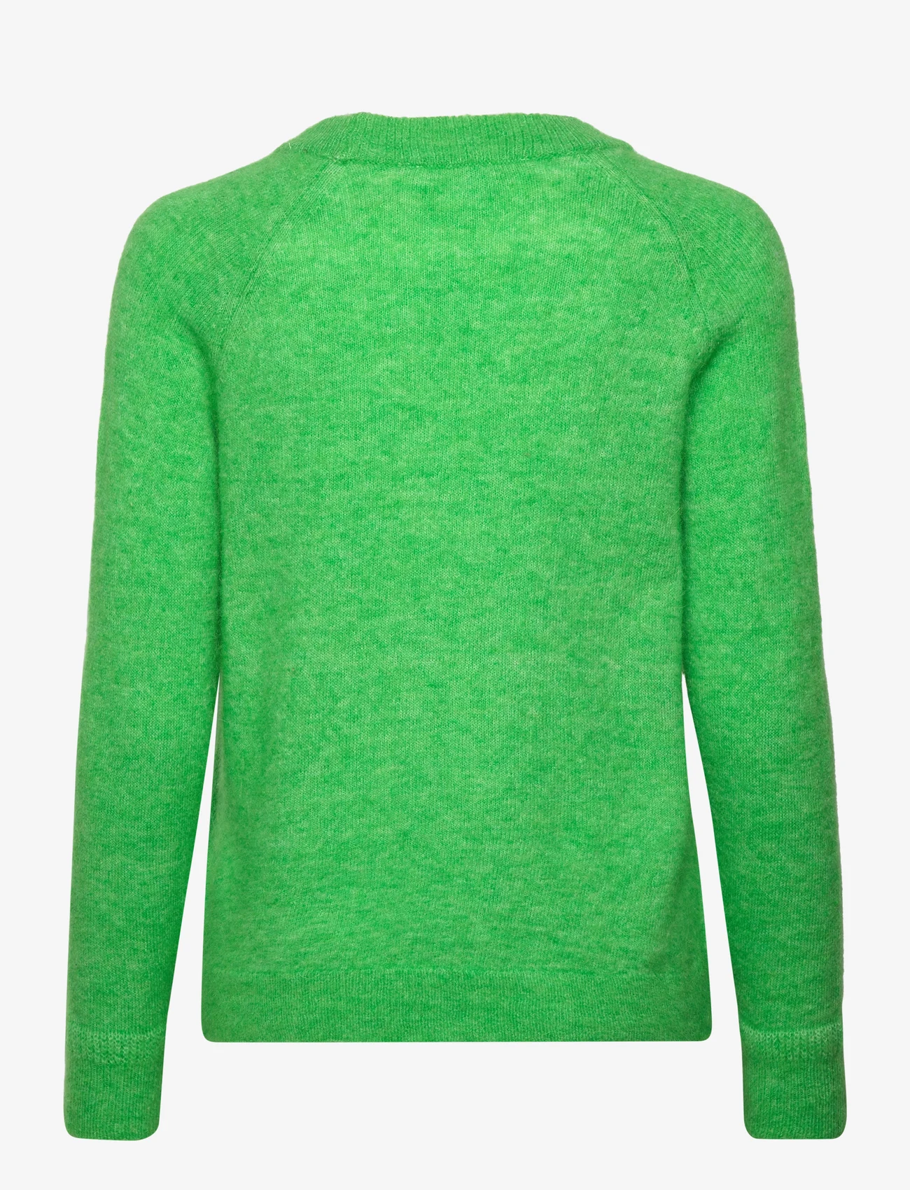 Selected Femme - SLFLULU LS KNIT O-NECK B NOOS - jumpers - classic green - 1