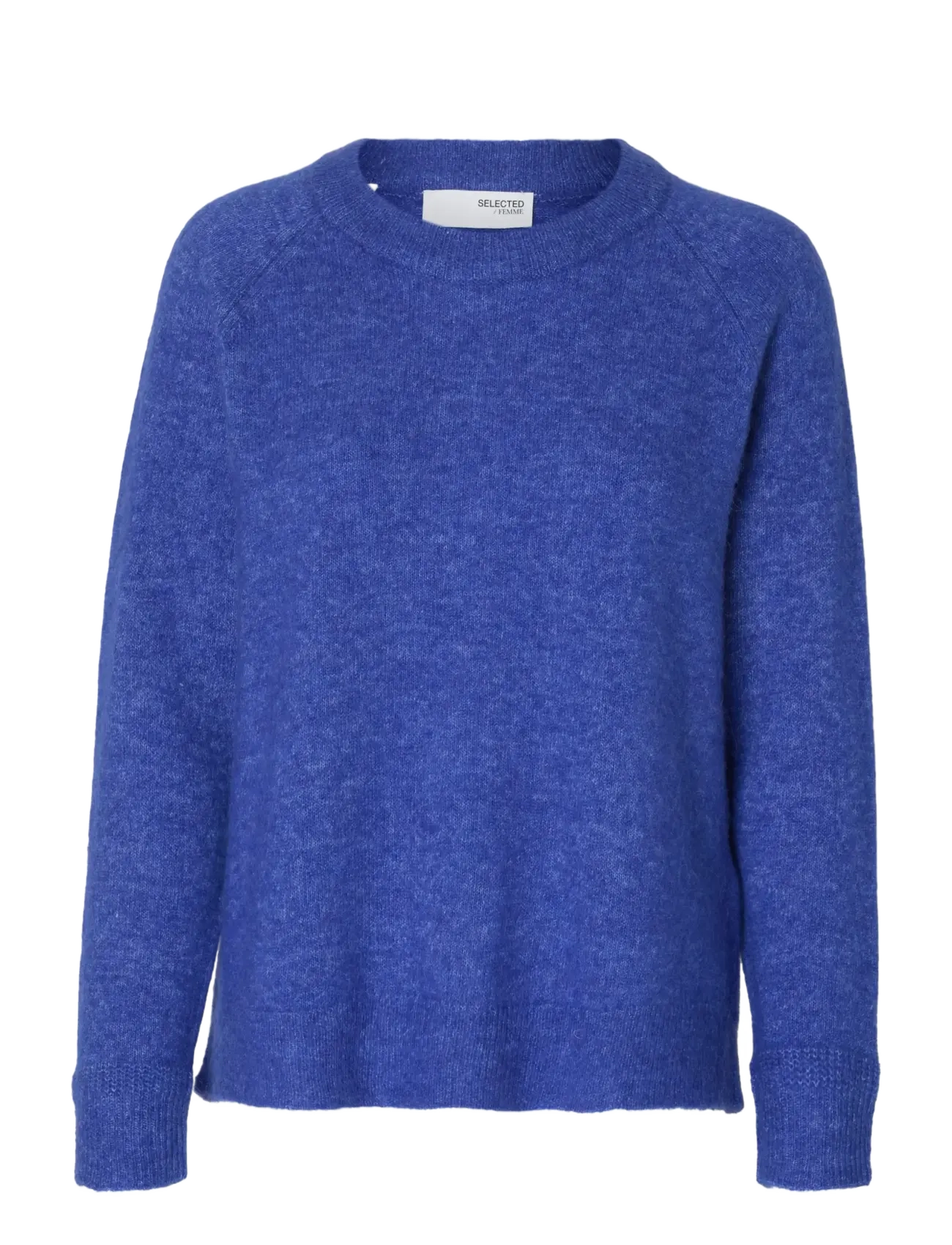 Selected SLWLULU LS KNIT O-NECK NOOS - Selected - DAZZLING BLUE / blue
