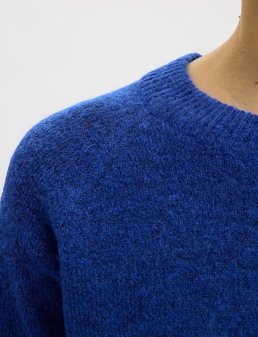 Selected - SLWLULU LS KNIT O-NECK NOOS - pullover - dazzling blue - 3