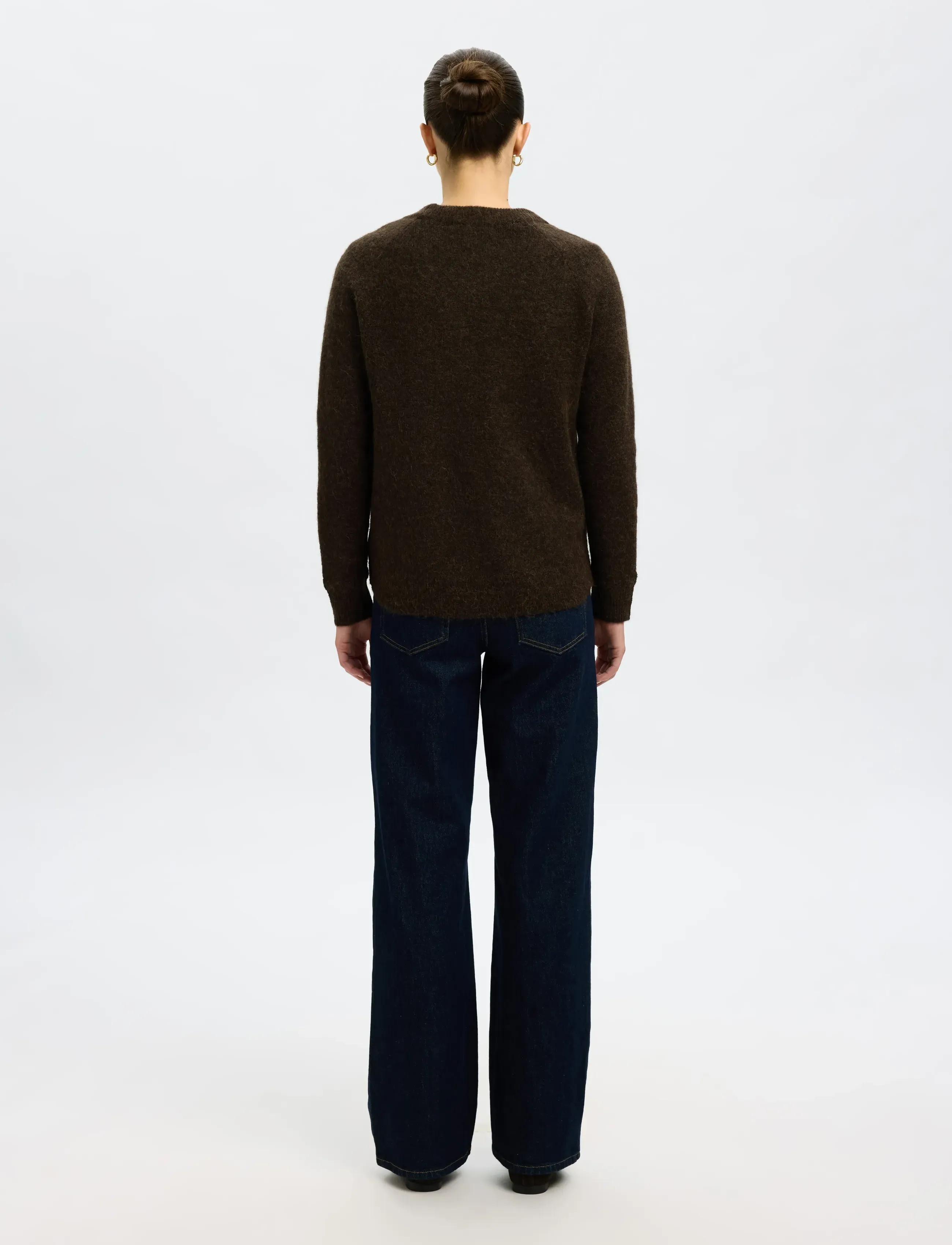 Selected - SLWLULU LS KNIT O-NECK NOOS - stickade tröjor - delicioso - 2