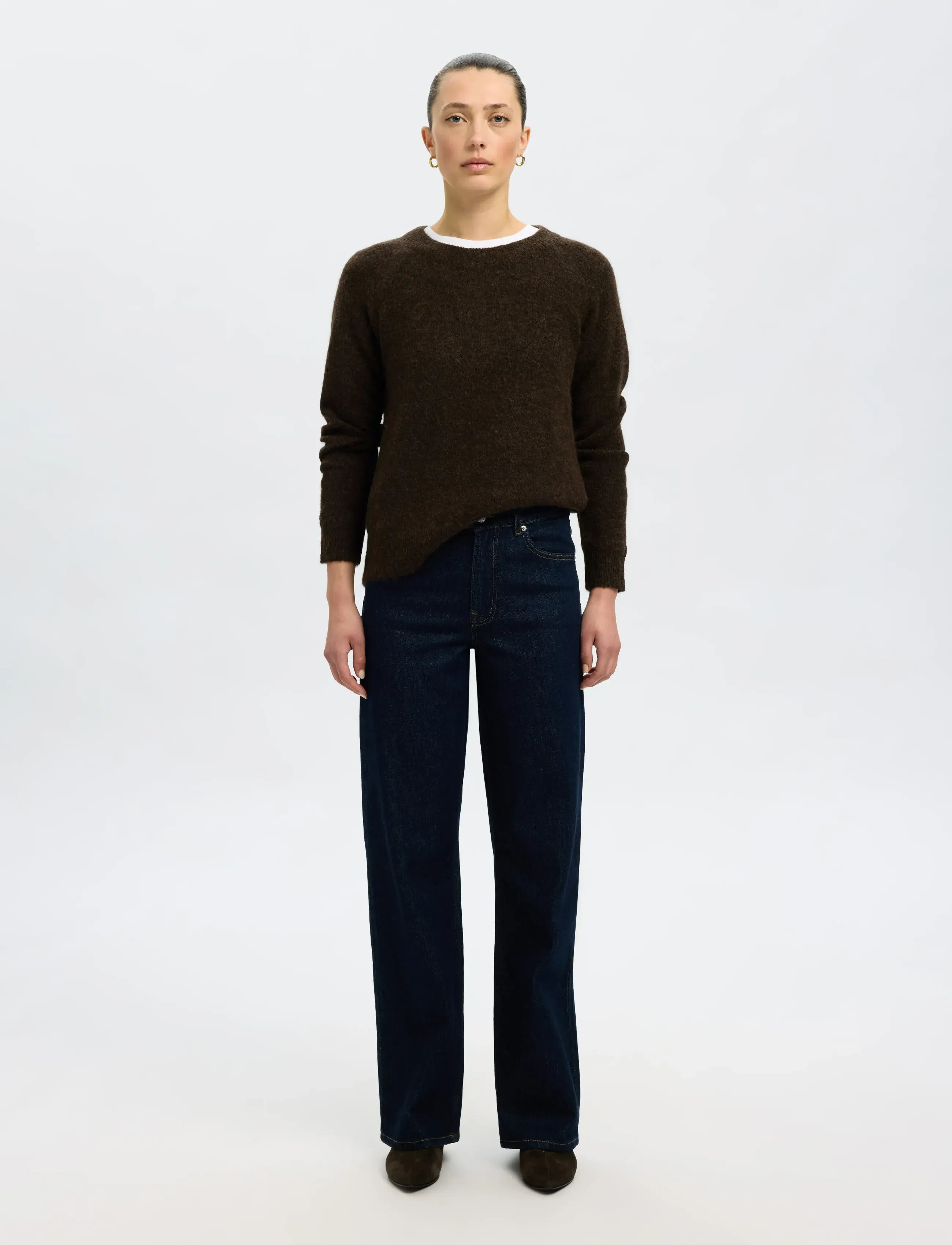 Selected - SLWLULU LS KNIT O-NECK NOOS - stickade tröjor - delicioso - 3