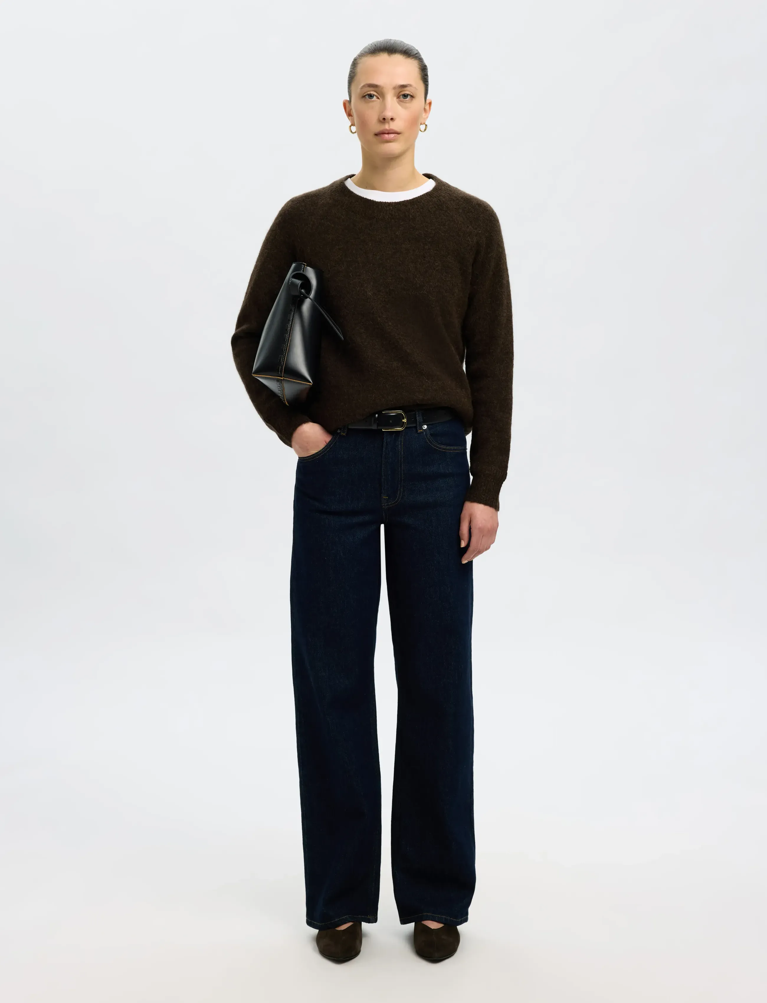 Selected - SLWLULU LS KNIT O-NECK NOOS - stickade tröjor - delicioso - 5