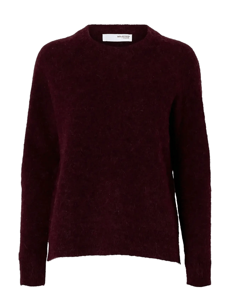 Selected - SLWLULU LS KNIT O-NECK NOOS - pullover - fig - 1