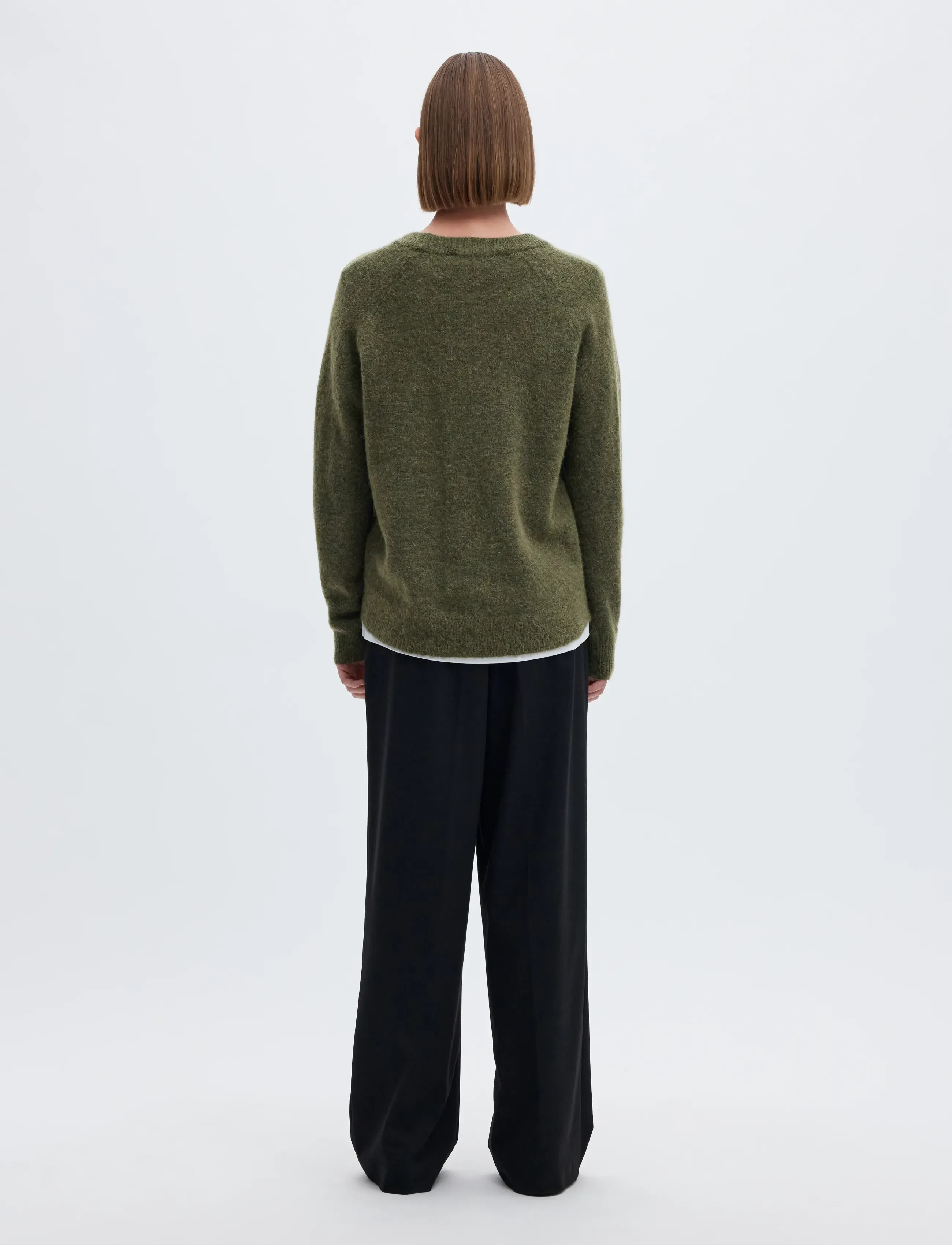 Selected - SLWLULU LS KNIT O-NECK NOOS - pullover - kalamata - 3
