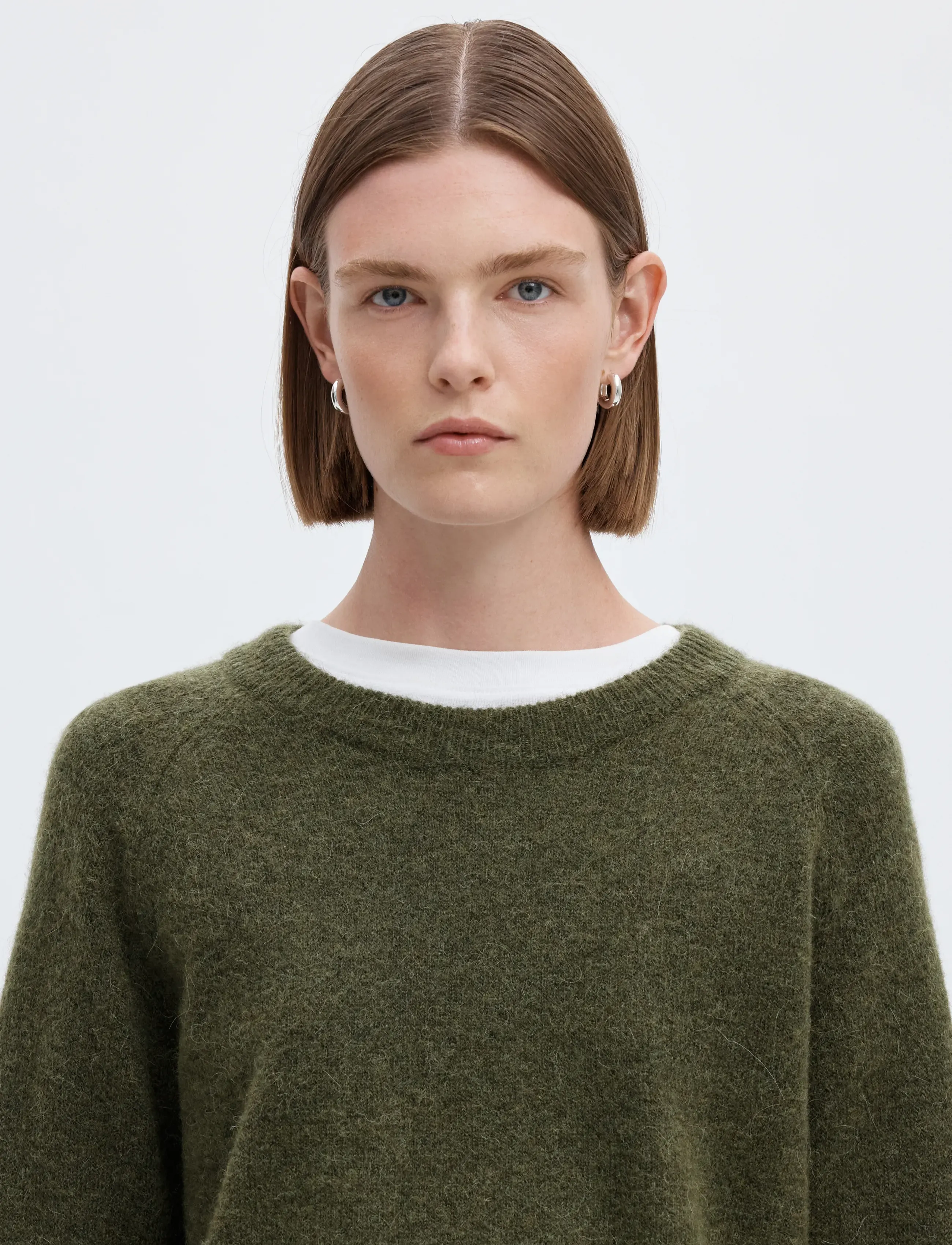 Selected - SLWLULU LS KNIT O-NECK NOOS - pullover - kalamata - 5