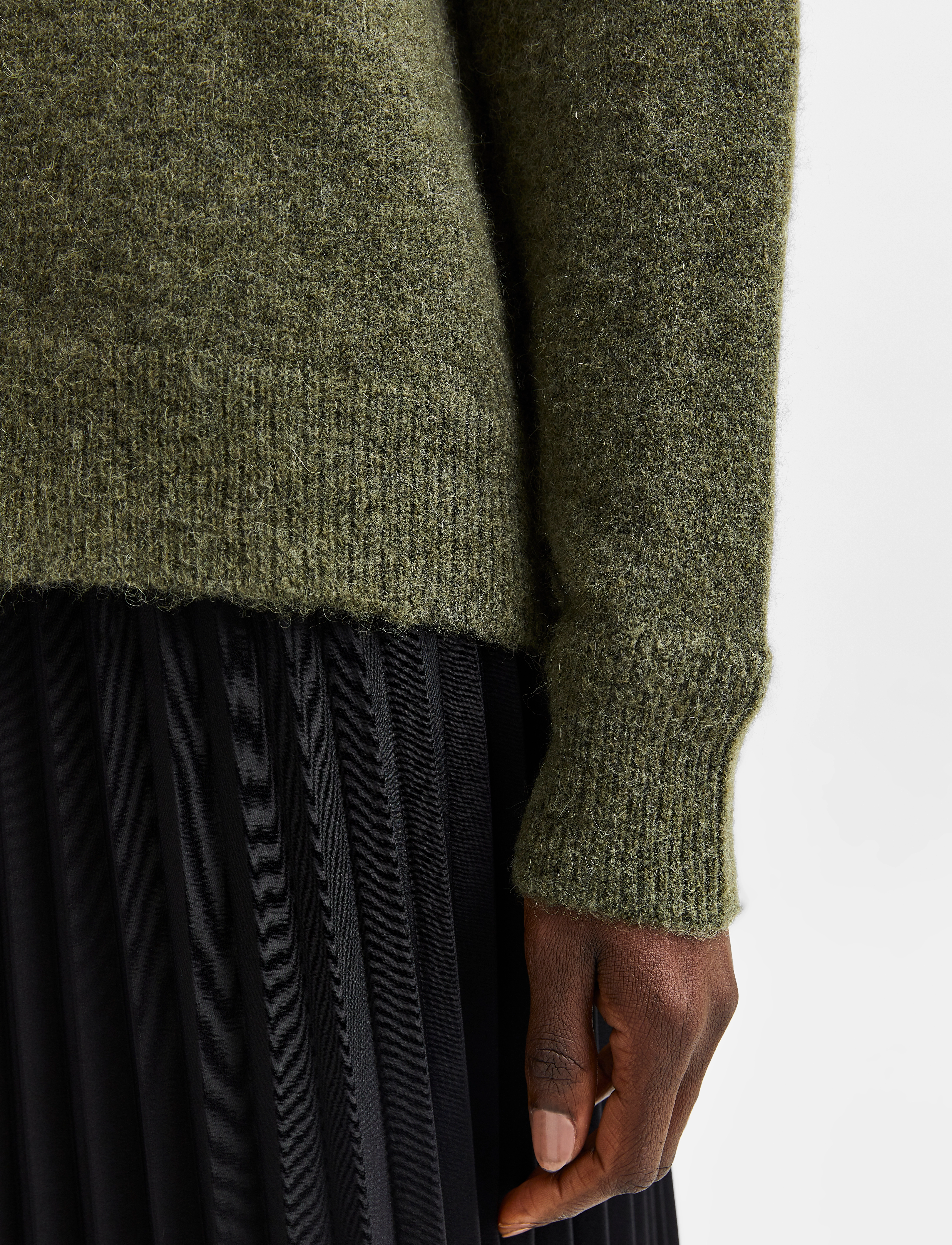 Selected - SLFLULU LS KNIT O-NECK NOOS - pulls - kalamata - 5