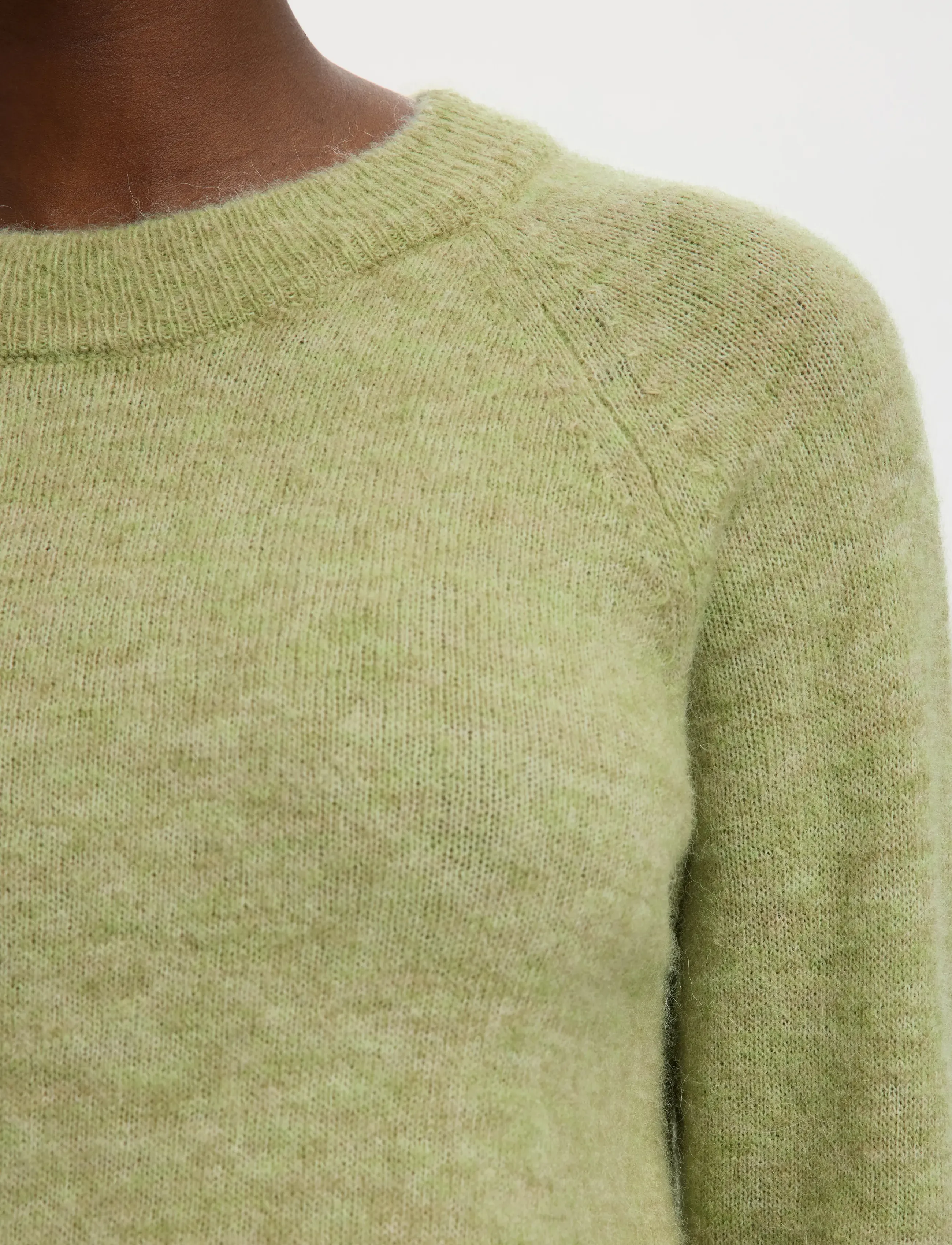Selected - SLFLULU LS KNIT O-NECK NOOS - striktrøjer - lint - 3