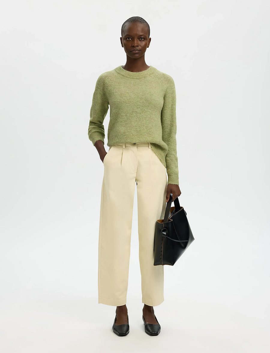 Selected - SLWLULU LS KNIT O-NECK NOOS - pullover - lint - 4