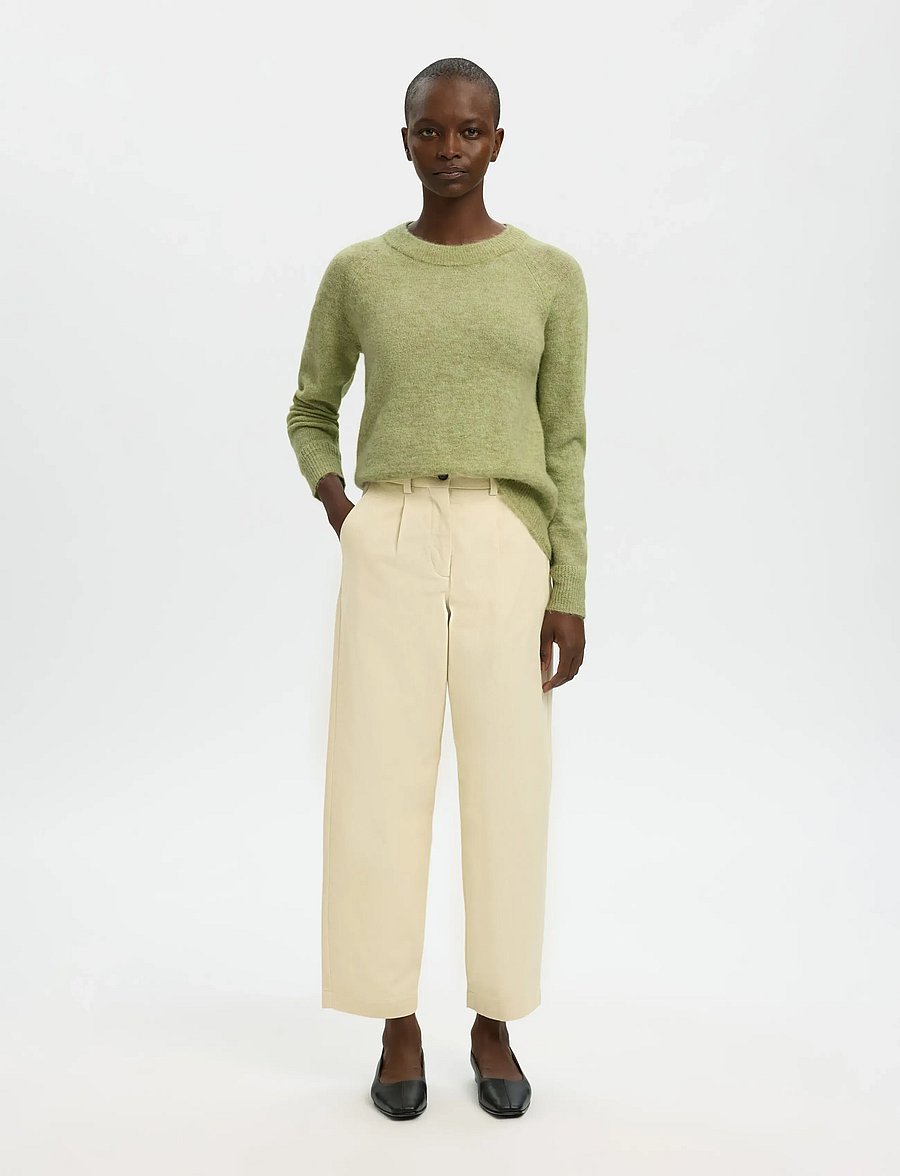 Selected - SLWLULU LS KNIT O-NECK NOOS - pullover - lint - 5