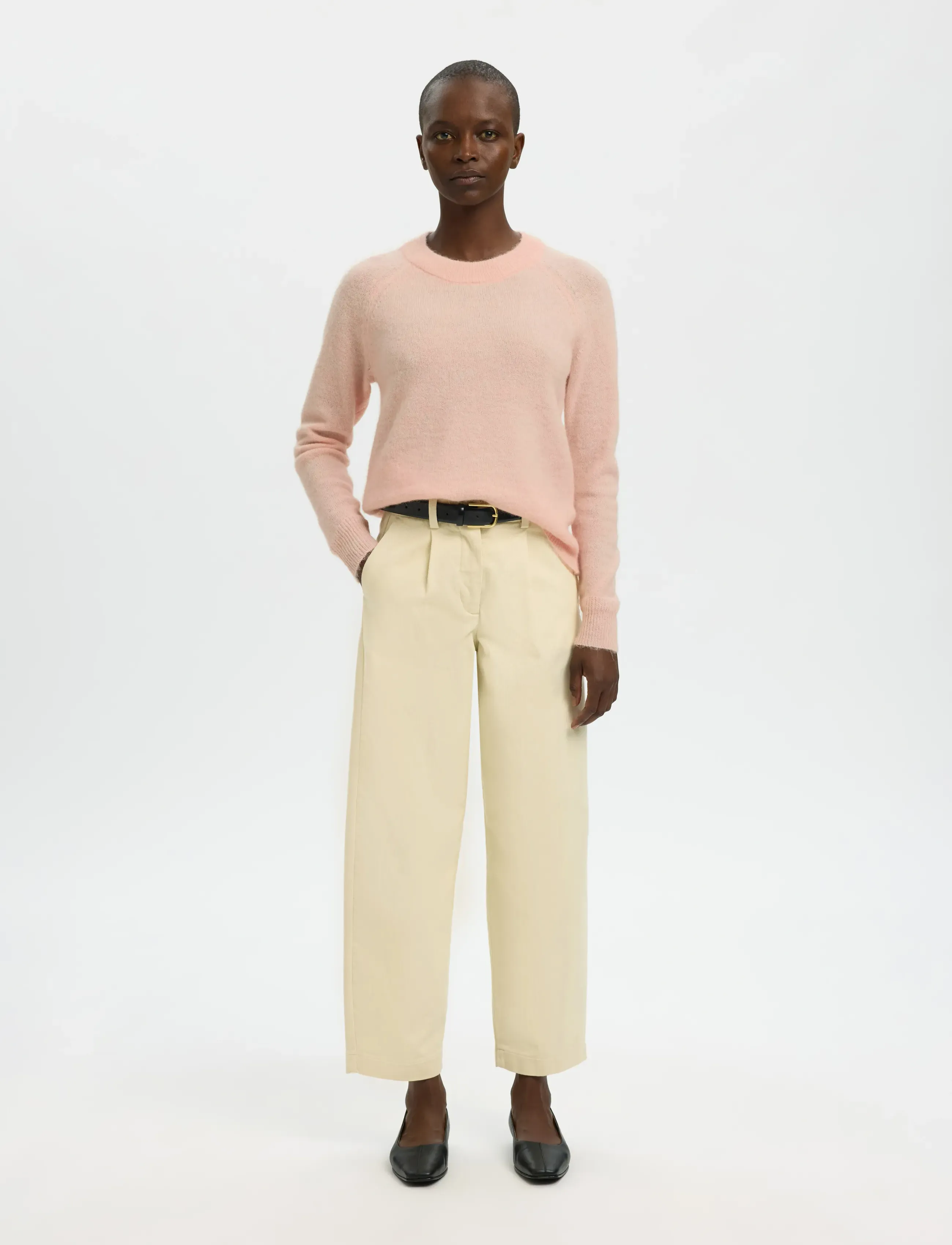 SELECTED Slflulu LS Knit O-Neck stickade tröjor dam – bild 6