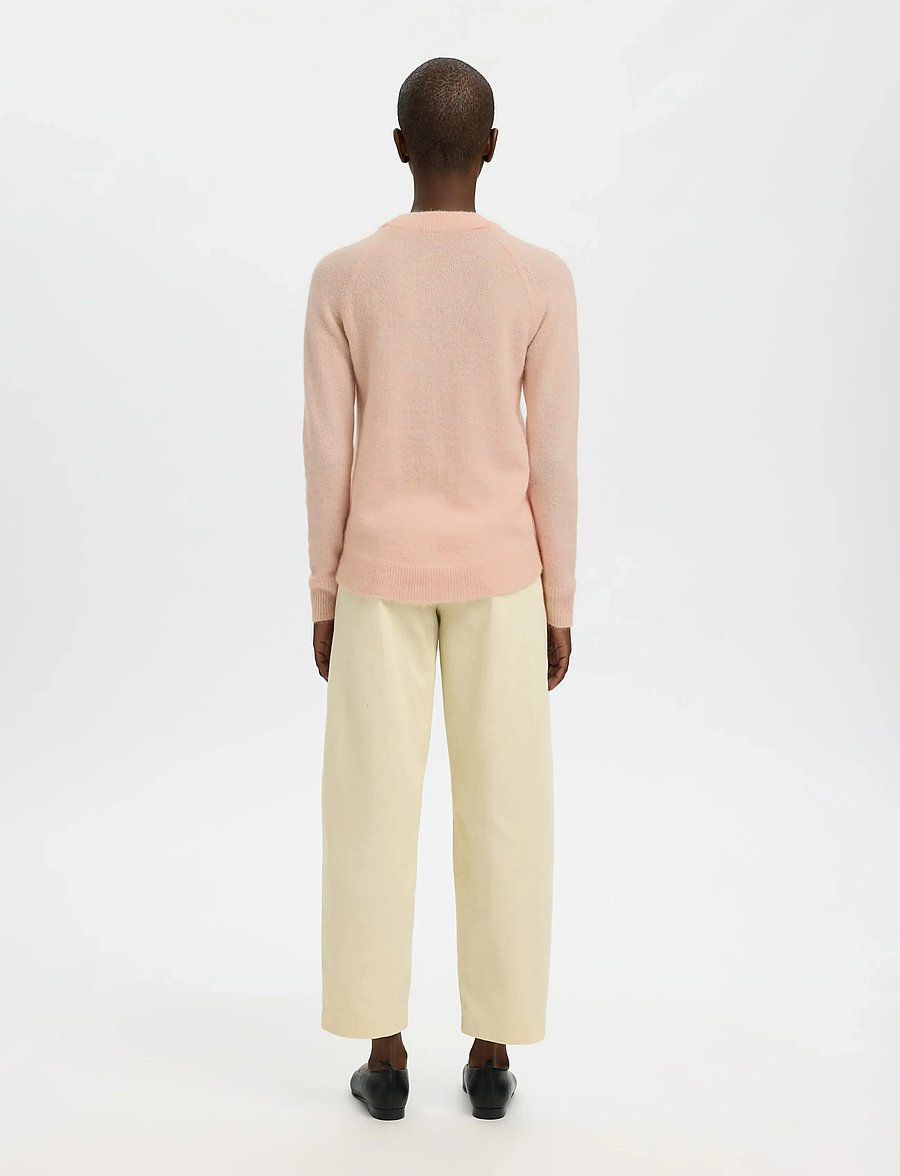 Selected - SLWLULU LS KNIT O-NECK NOOS - pullover - pale dogwood - 2