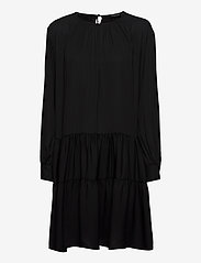 Selected Femme - SLFAMAYA LS SHORT DRESS - kurze kleider - black - 0