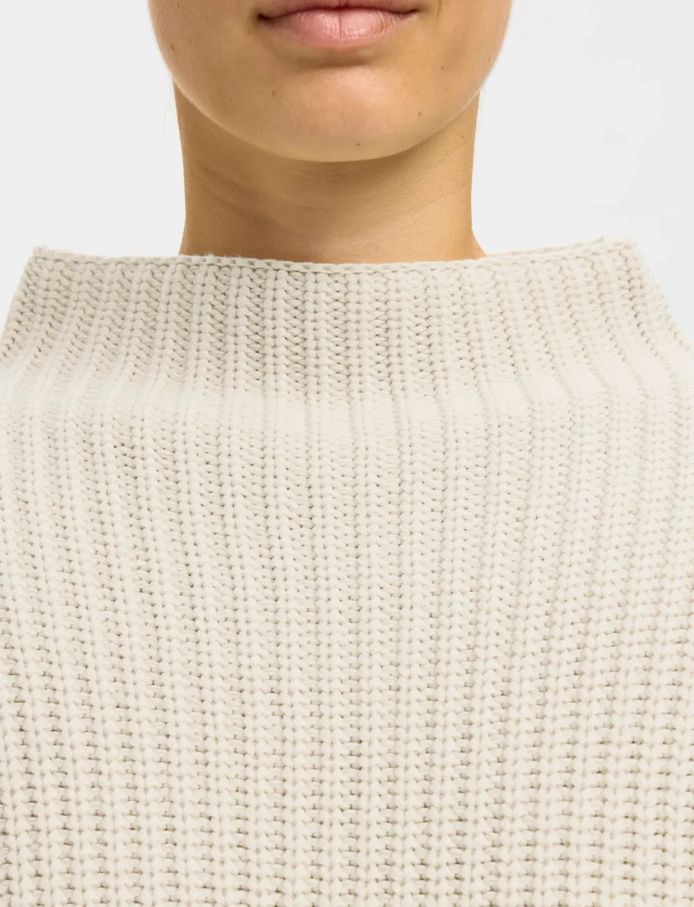 Selected - SLFSELMA LS KNIT PULLOVER NOOS - stickade tröjor - birch - 5