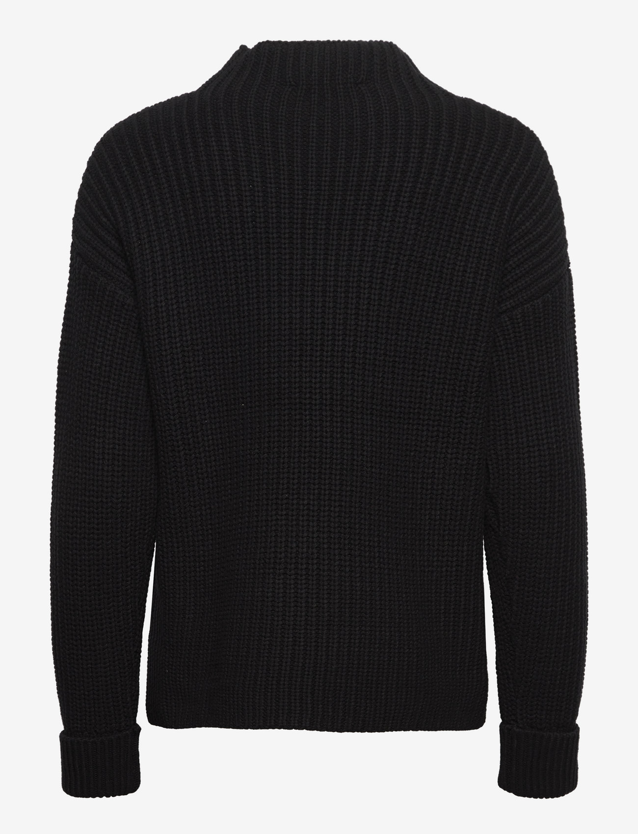 Selected - SLFSELMA LS KNIT PULLOVER NOOS - striktrøjer - black - 2