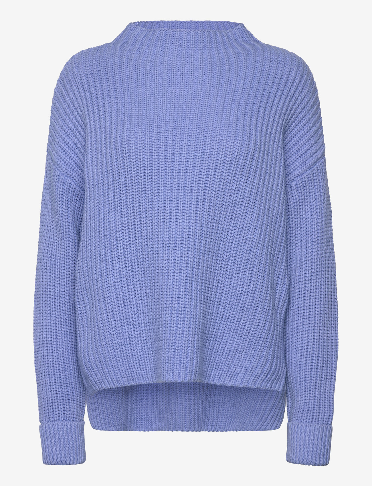 Selected - SLFSELMA LS KNIT T-NECK - striktrøjer - cornflower blue - 1