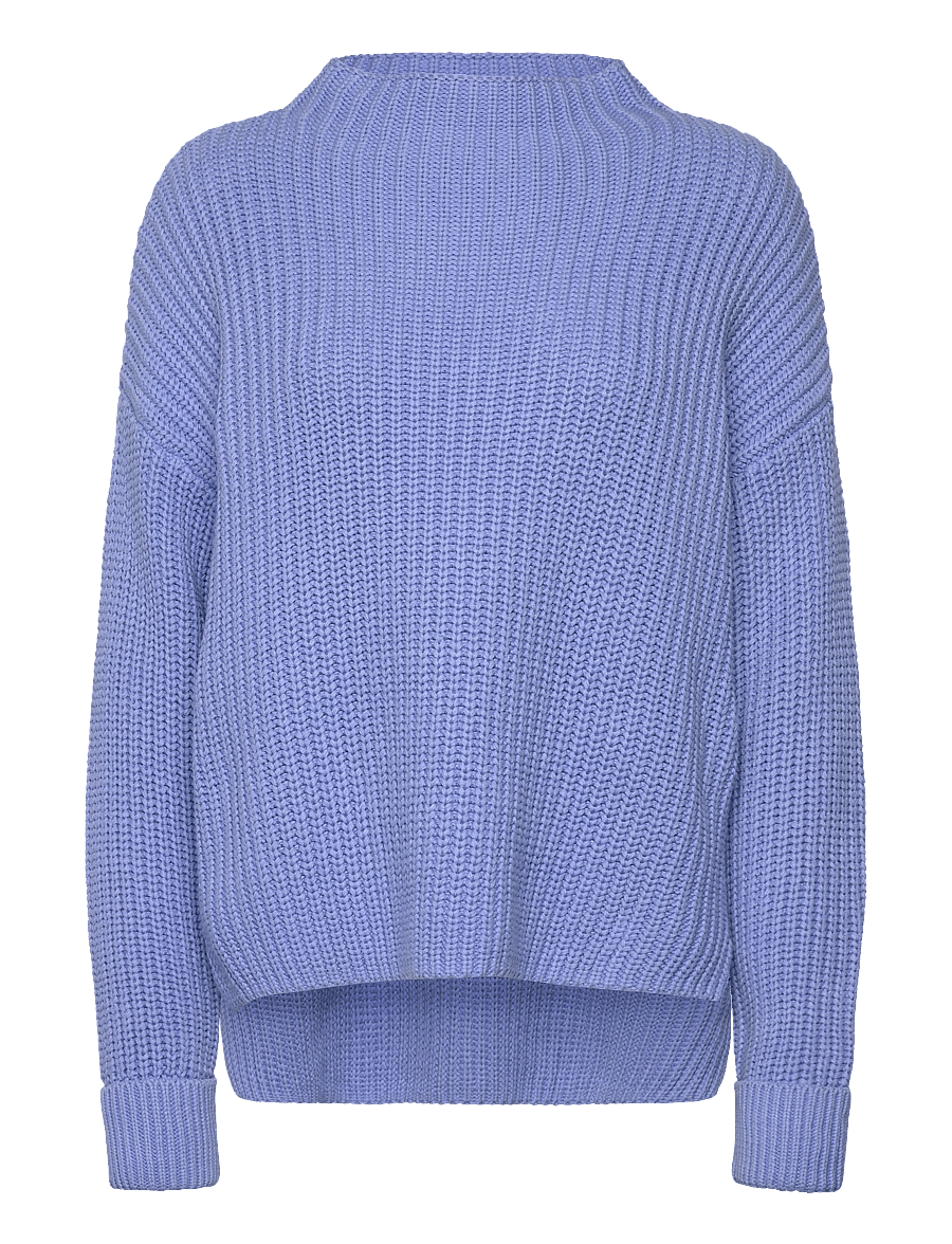 Selected - SLFSELMA LS KNIT T-NECK - kampsunid - cornflower blue - 1