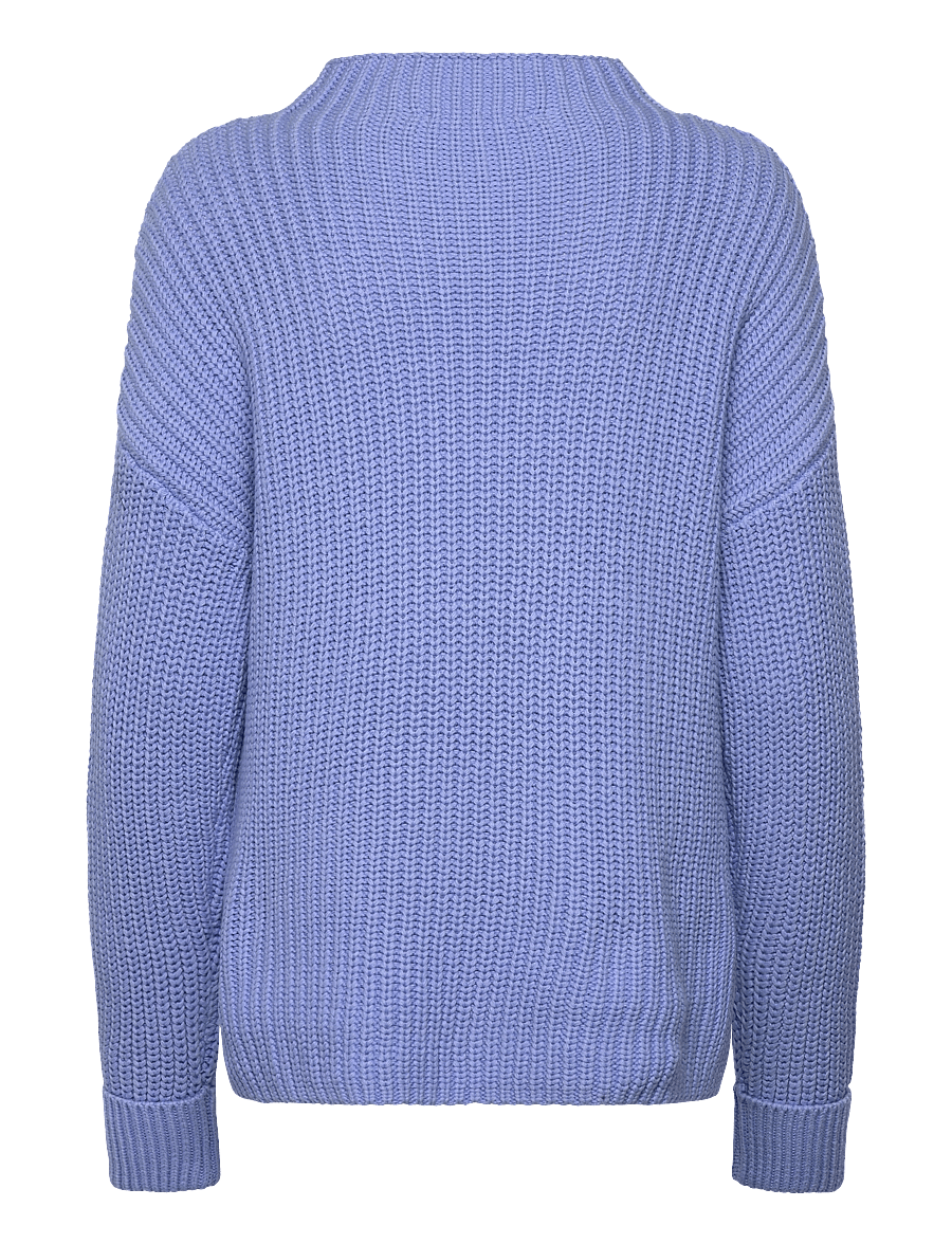 Selected - SLFSELMA LS KNIT T-NECK - kampsunid - cornflower blue - 2