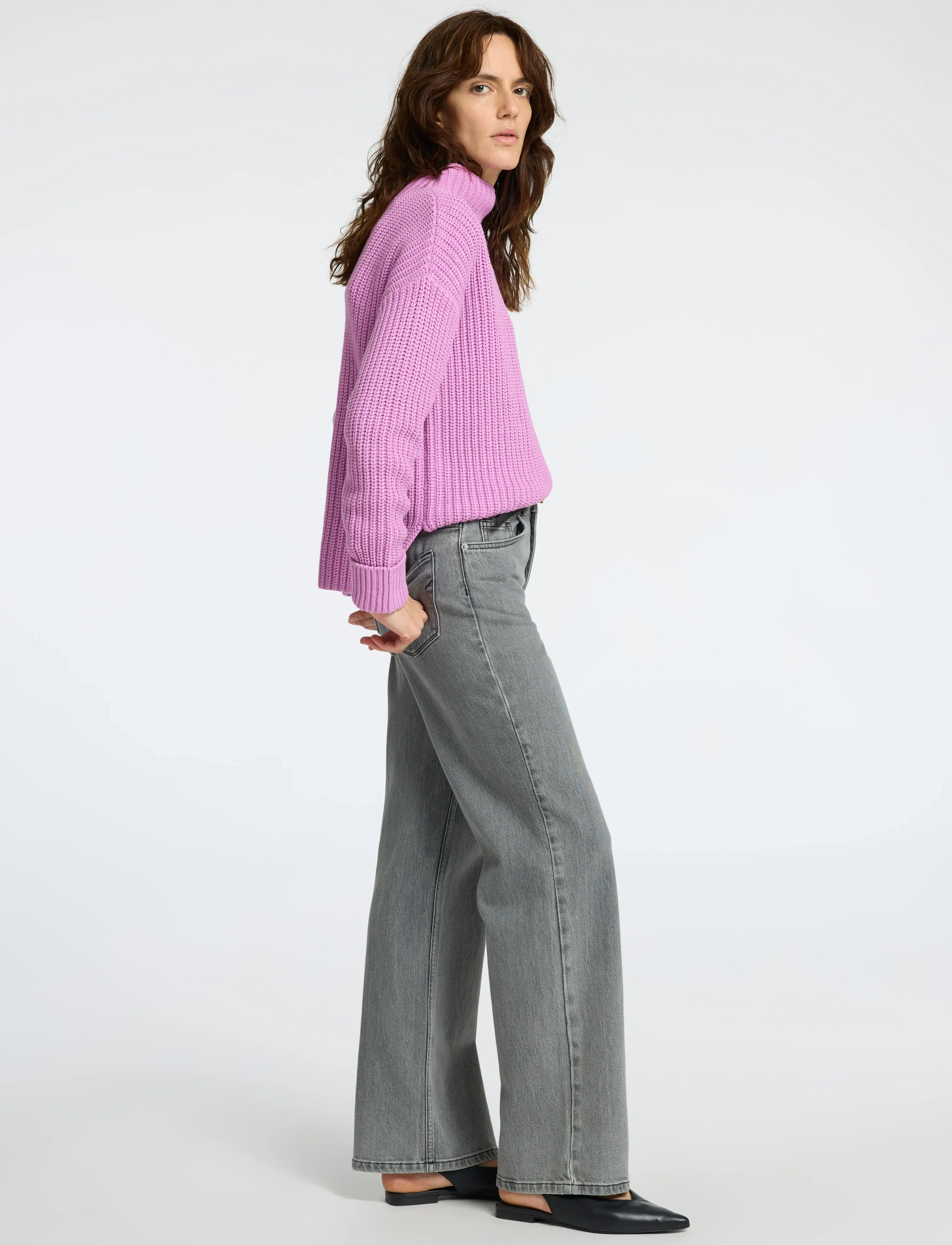 Selected - SLFSELMA LS KNIT T-NECK - jumpers - first bloom - 5