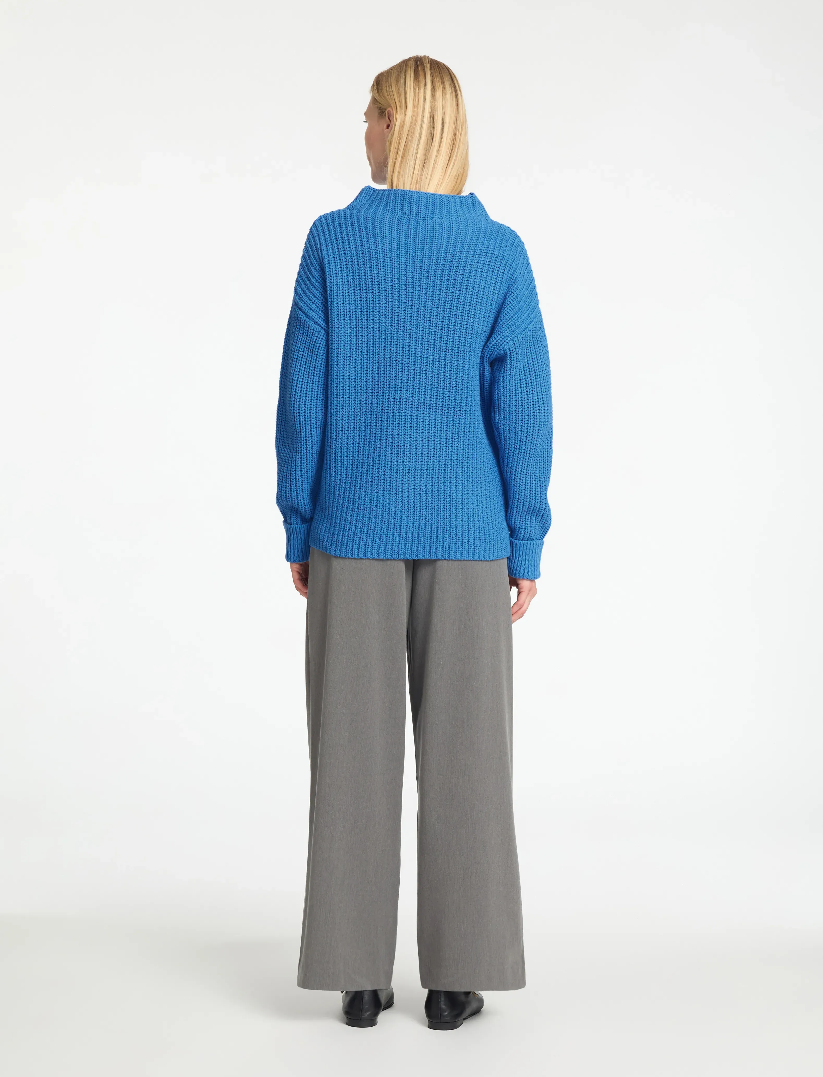 Selected - SLFSELMA LS KNIT T-NECK - pullover - super sonic - 3