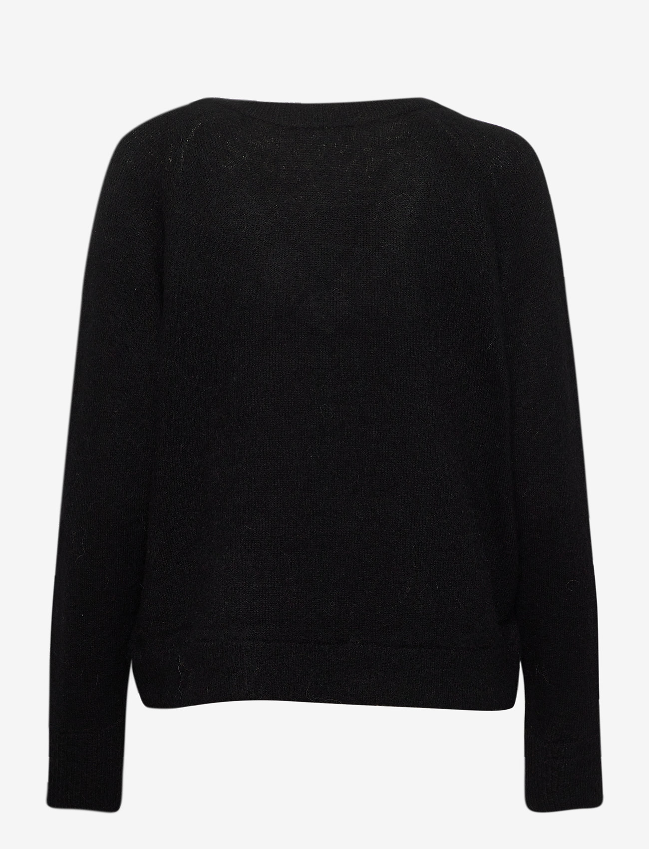 Selected - SLFLULU LS KNIT V-NECK - black - 1