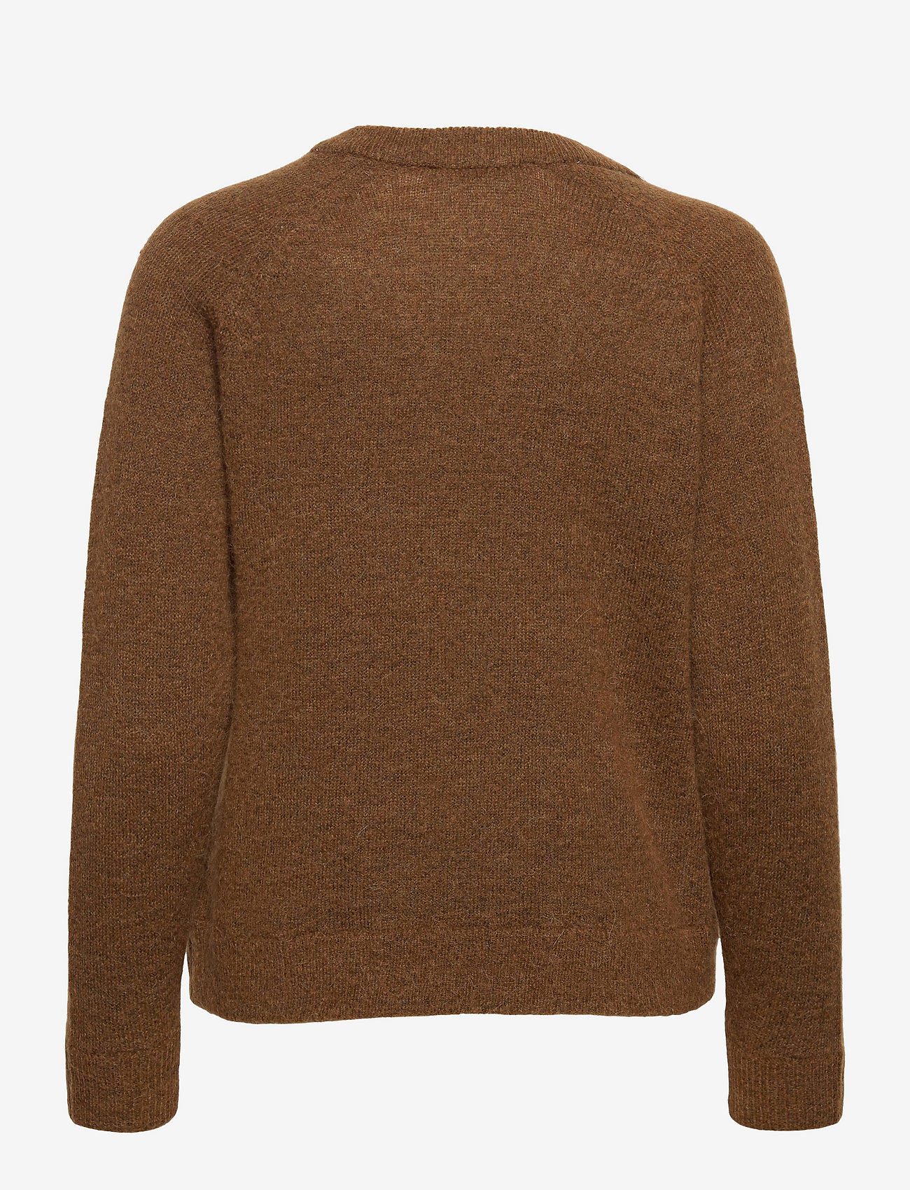 Selected - SLFLULU LS KNIT V-NECK - rubber - 1