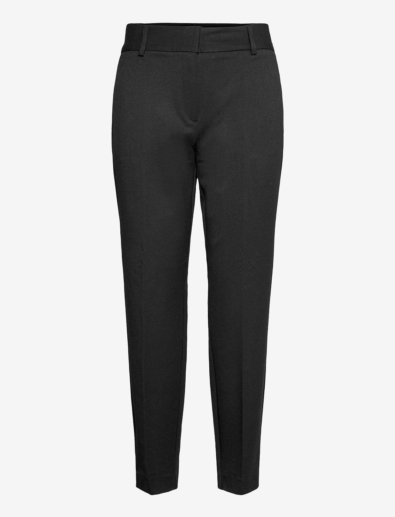 Selected Femme - SLFRIA MW CROPPED PANT BLACK N. - black - 0
