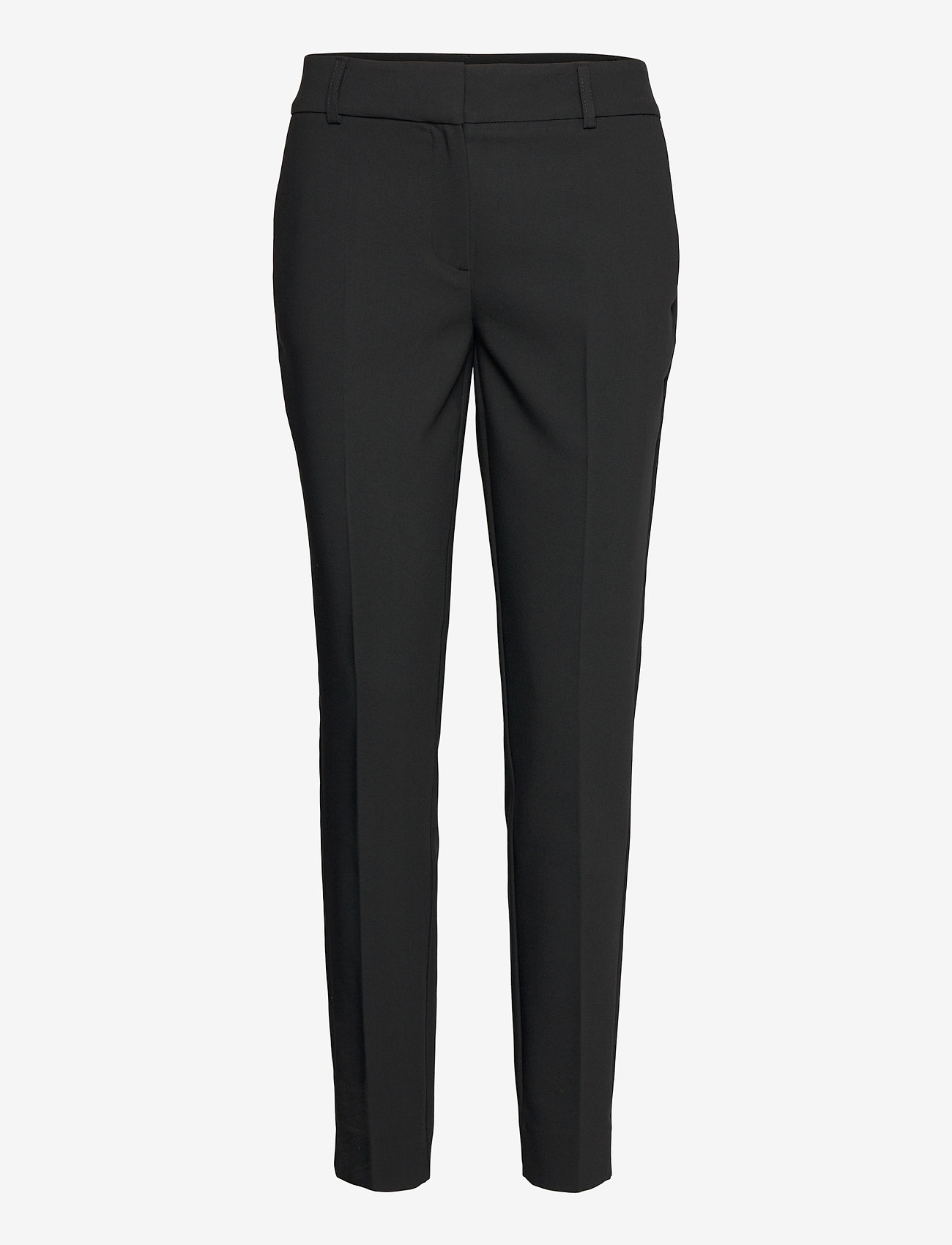Selected Femme - SLFRITA MW SLIM PANT BLACK B NOOS - kostymbyxor - black - 0