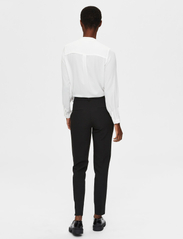 Selected Femme - SLFRITA MW SLIM PANT BLACK B NOOS - lietišķā stila bikses - black - 3