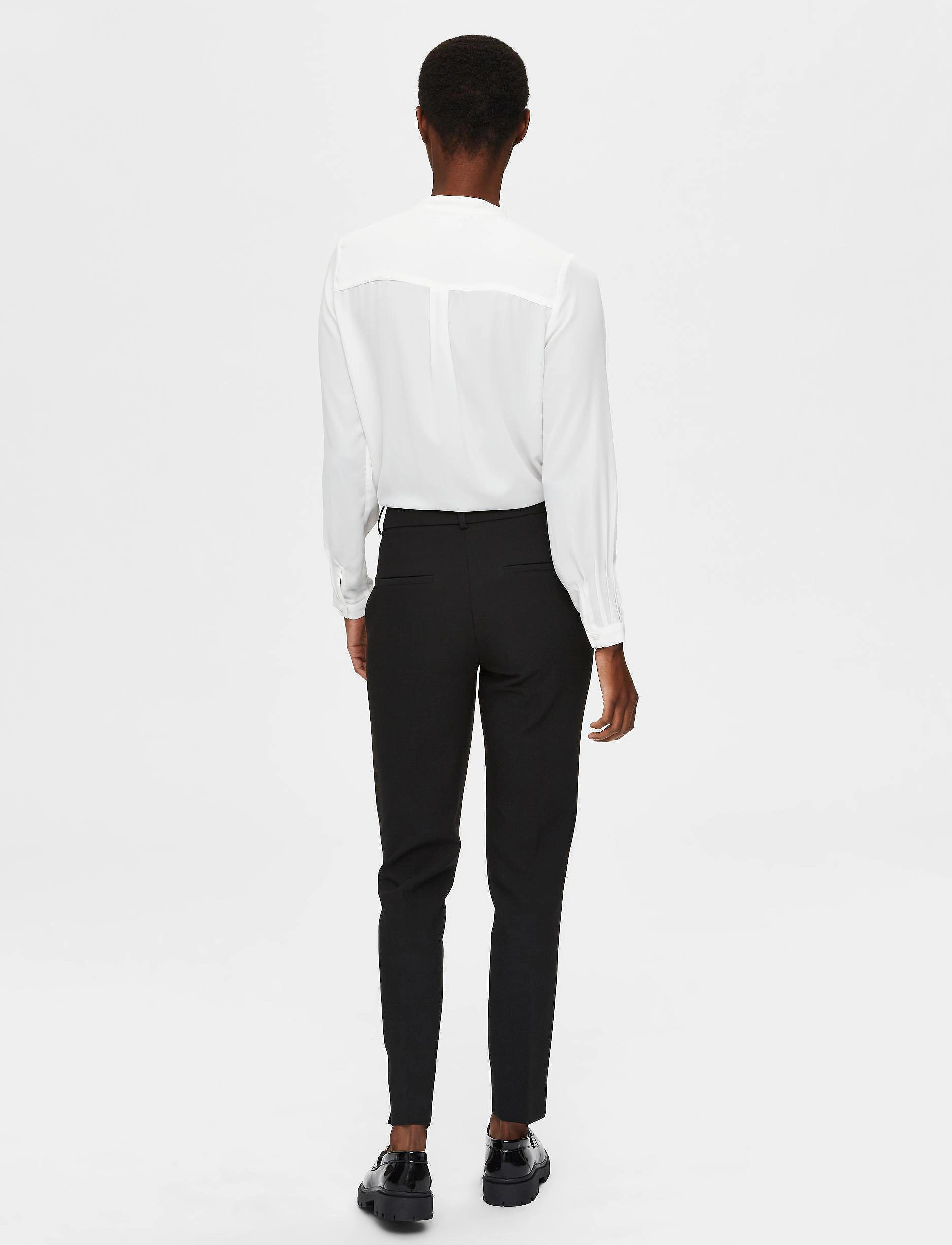 Selected - SLFRITA MW SLIM PANT BLACK B NOOS - formell - black - 3