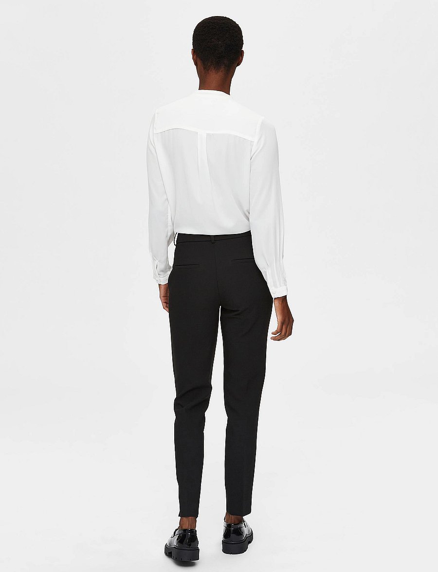 Selected - SLFRITA MW SLIM PANT BLACK B NOOS - formell - black - 3