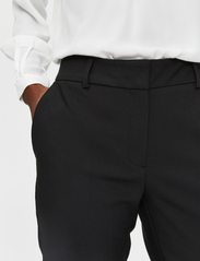 Selected Femme - SLFRITA MW SLIM PANT BLACK B NOOS - tailored trousers - black - 5