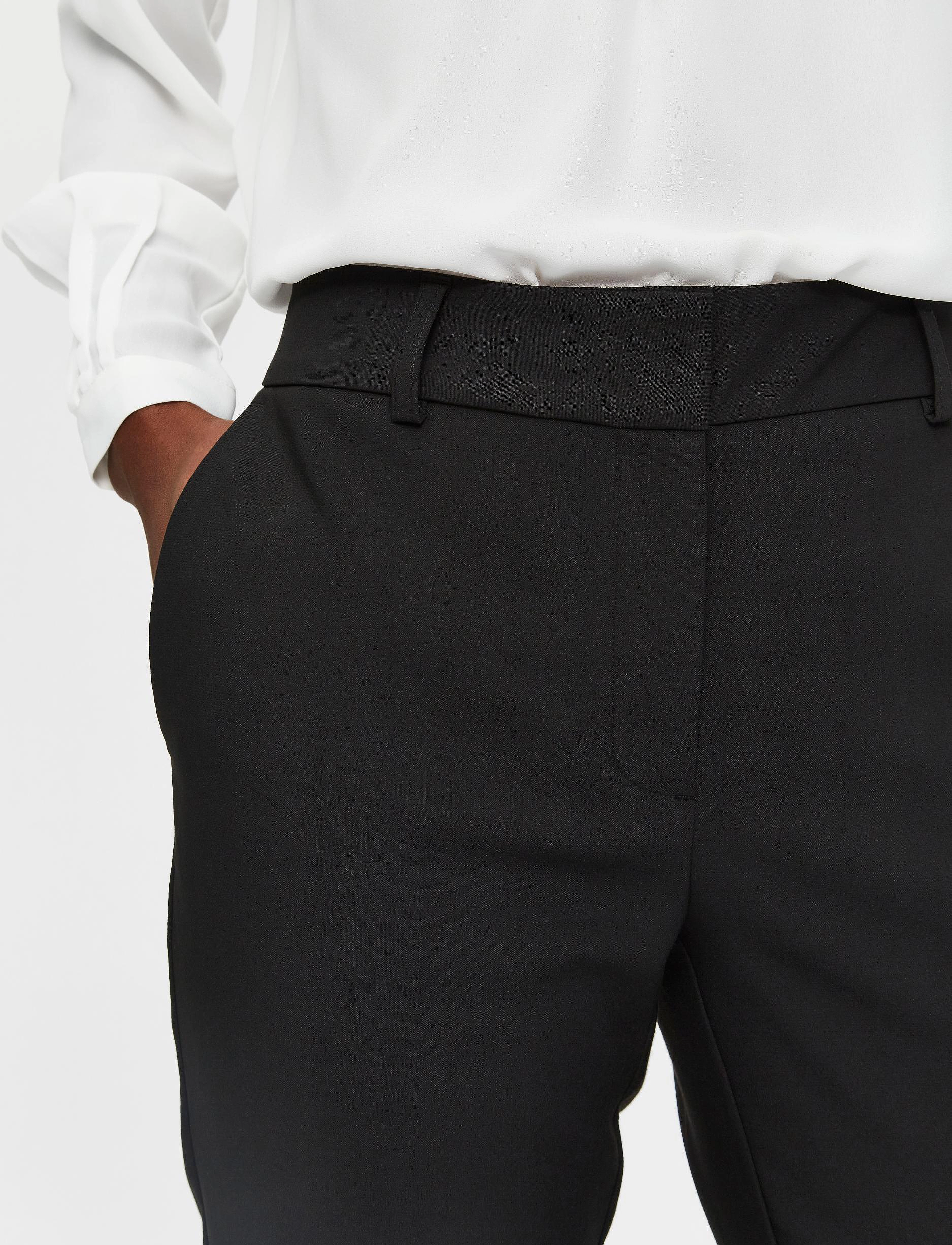 Selected - SLFRITA MW SLIM PANT BLACK B NOOS - formell - black - 5
