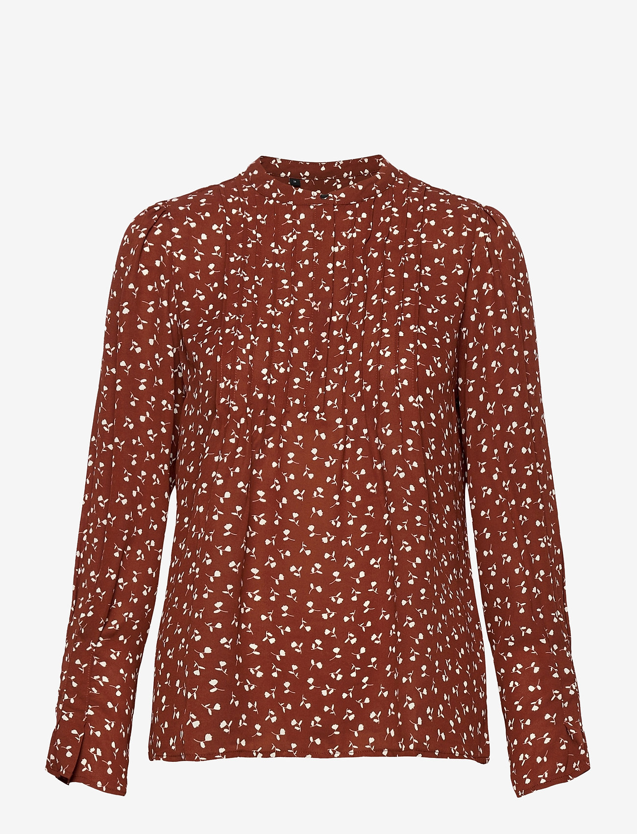 Selected Femme - SLFLIVIA LS AOP TOP - smoked paprika - 0