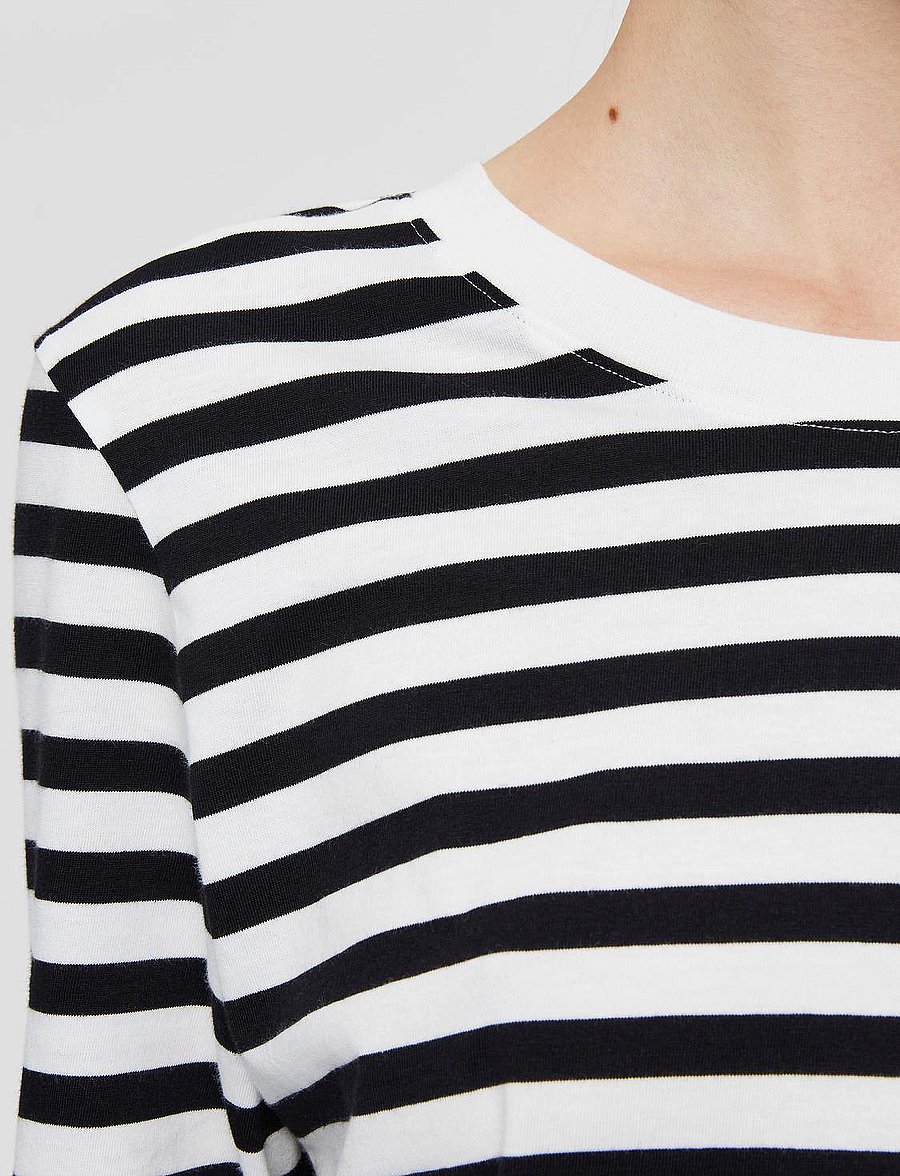 Selected - SLFSTANDARD LS TEE STR NOOS - pikkade varrukatega topid - black - 5